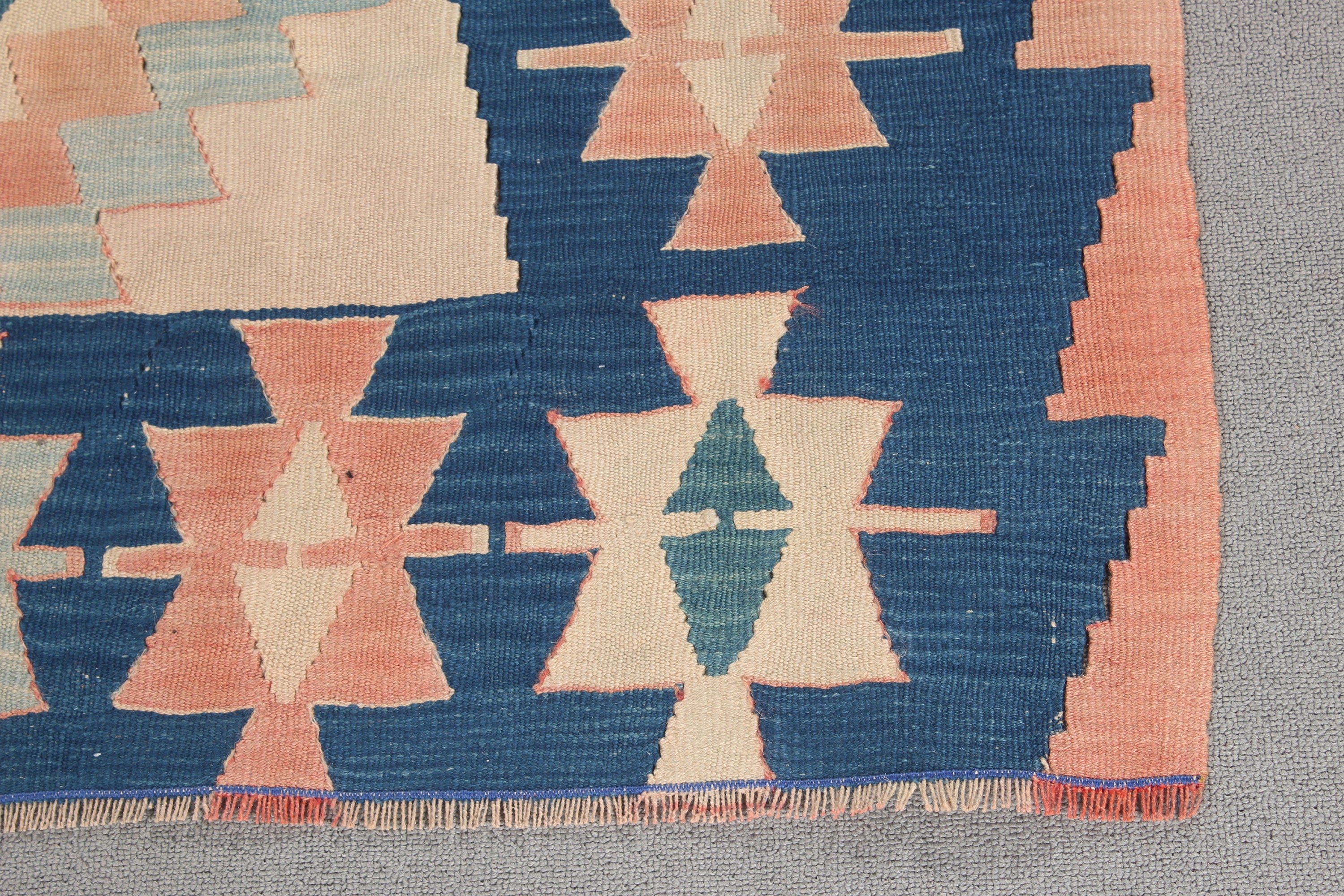 Açıklama Kilim, Yün Halı, Yer Halıları, Türk Halısı, Kilim, Vintage Vurgulu Halı, Bej Oryantal Halı, Vintage Halılar, 3,7x5,2 ft Vurgulu Halılar