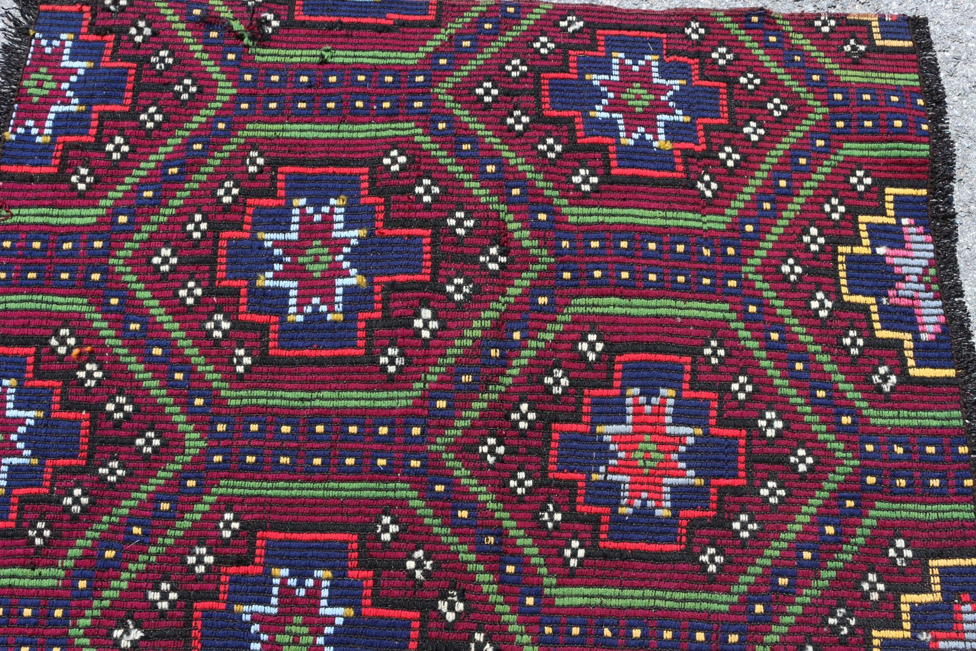 Kırmızı Antika Halı, Vintage Halı, 2.8x3.9 ft Küçük Halı, Antika Halı, Türk Halısı, Oryantal Halılar, Yatak Odası Halısı, Kilim, Kapı Paspası Halısı, Etnik Halılar