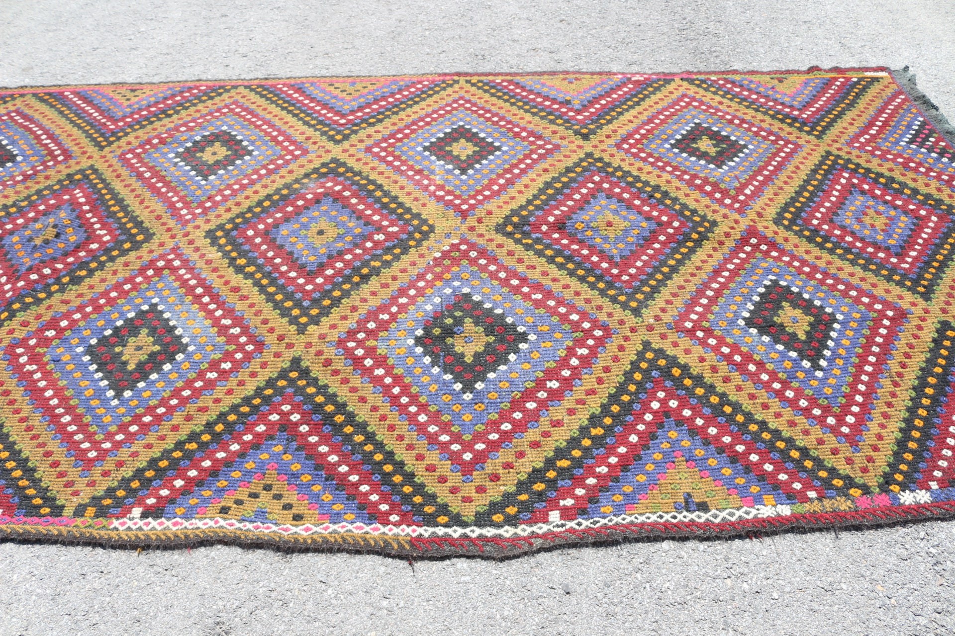 Kilim, Antika Halılar, Oturma Odası Halısı, Vintage Halı, Türk Halıları, Kırmızı Anadolu Halısı, Ev Dekor Halıları, 5.8x8.3 ft Büyük Halılar, Salon Halıları