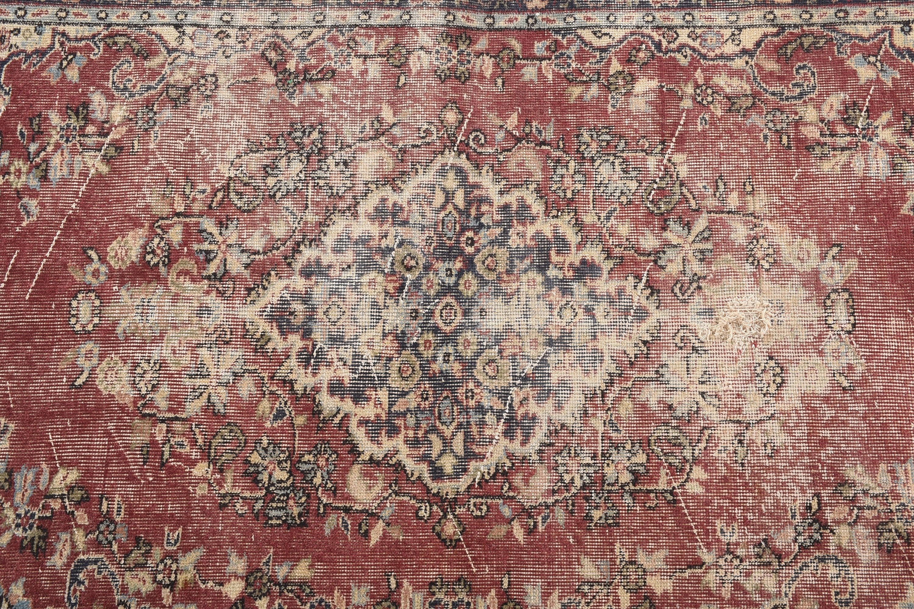 3,9x6,2 ft Alan Halısı, Vintage Halı, Kahverengi Oryantal Halı, Türk Halıları, Mutfak Halısı, Anadolu Halısı, Yer Halısı, Oturma Odası Halısı, Organik Halı