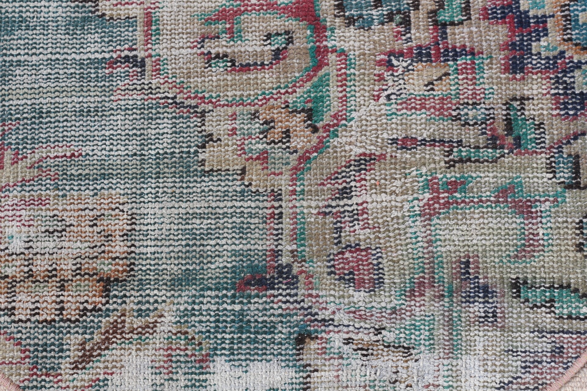 Bathroom Rug, Anatolian Rugs, Green Wool Rugs, Rugs for Entry, 1.5x2.5 ft Small Rug, Turkish Rugs, Vintage Rug, Moroccan Rugs, Kitchen Rug