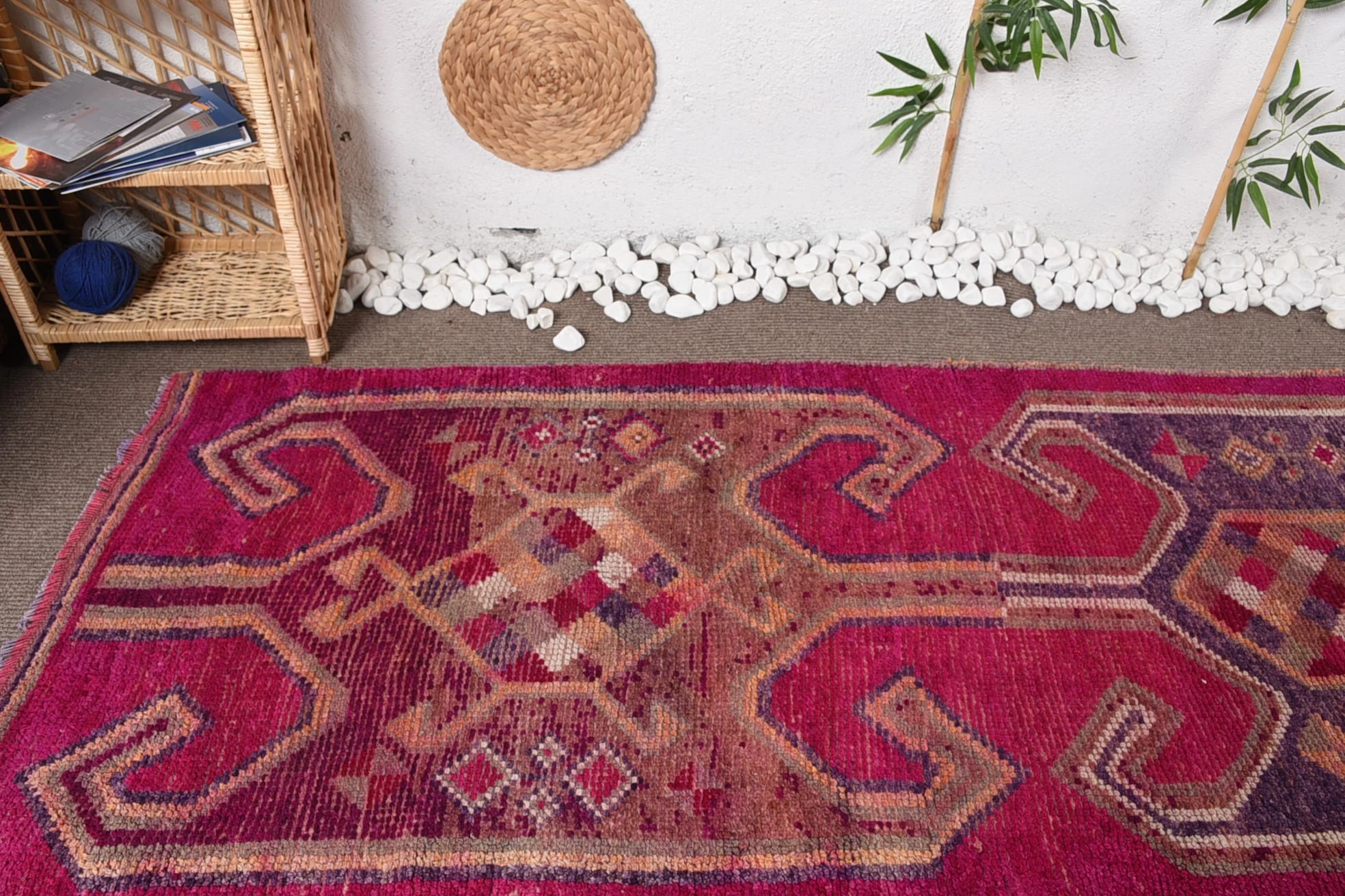 Oushak Rugs, Turkish Rugs, Stair Rug, Kitchen Rug, Vintage Rug, 3.3x11.2 ft Runner Rugs, Rugs for Corridor, Abstract Rug, Hallway Rugs