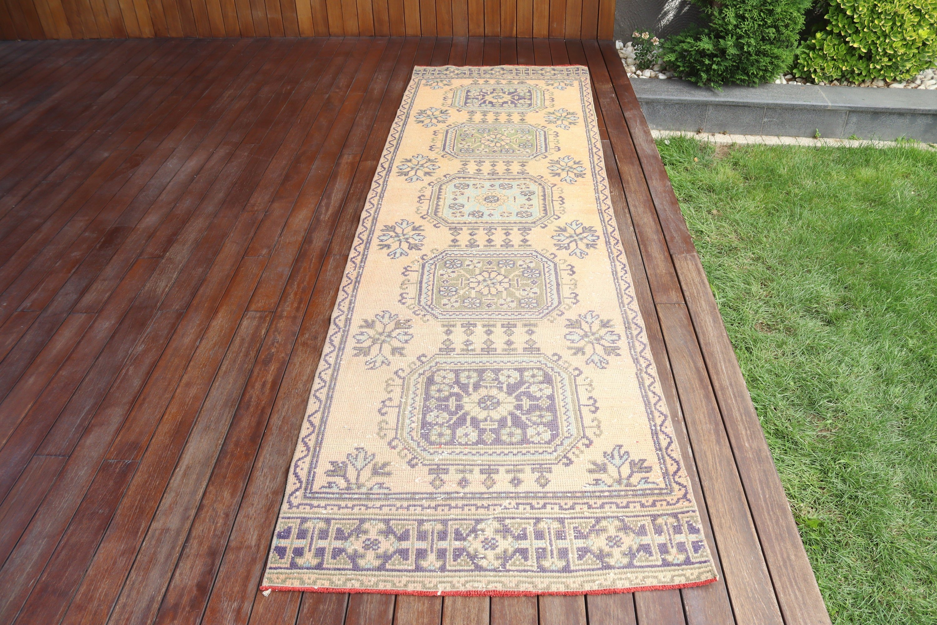 Stair Rugs, Kitchen Rugs, Vintage Rugs, Neutral Rugs, Turkish Rug, 2.9x10.3 ft Runner Rug, Bronze Neutral Rugs, Moroccan Rugs, Organic Rug