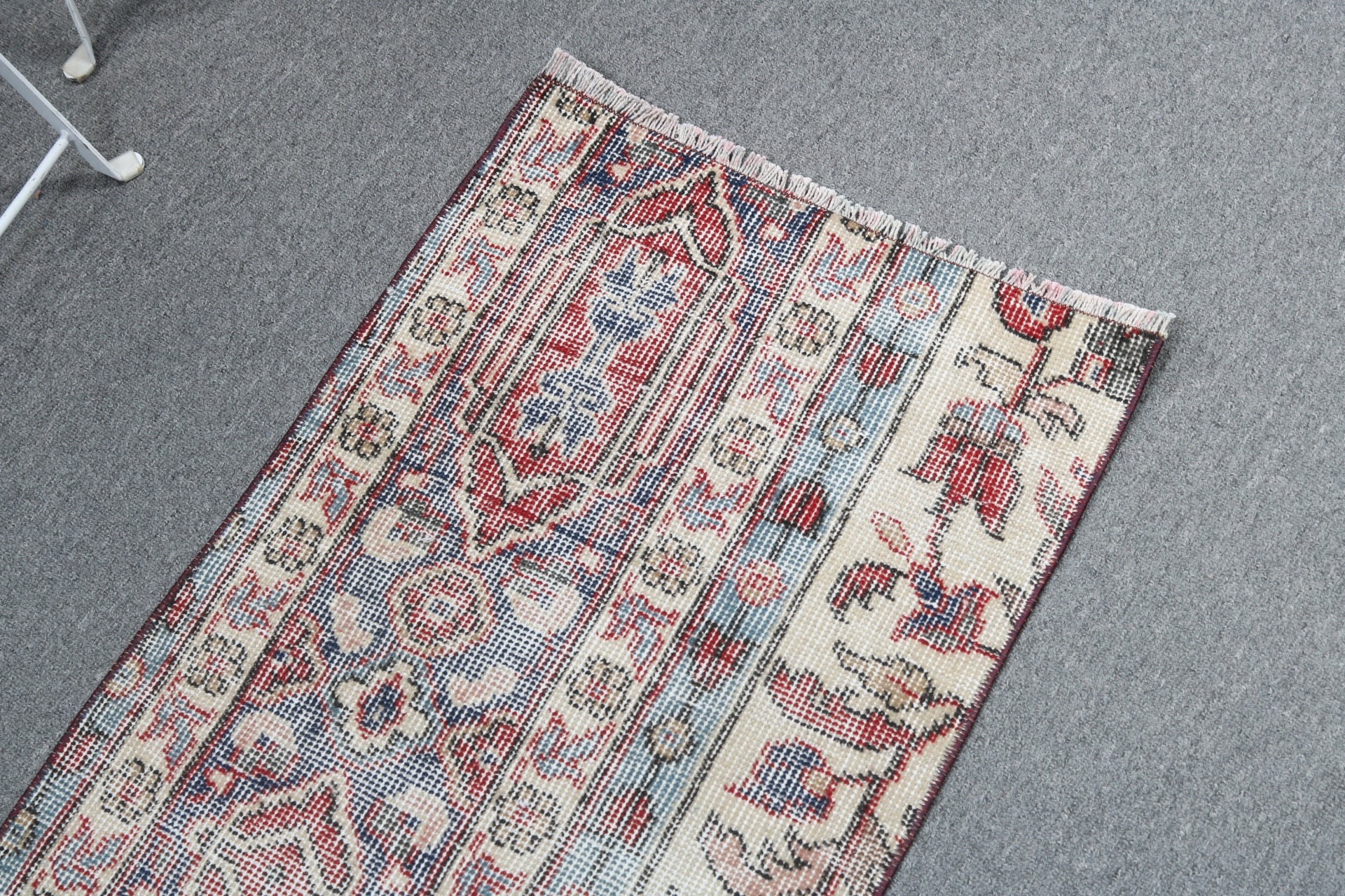 1.6x3.2 ft Small Rugs, Kitchen Rugs, Rugs for Entry, Turkish Rugs, Nursery Rug, Vintage Rugs, Blue Antique Rug, Luxury Rug, Oushak Rug