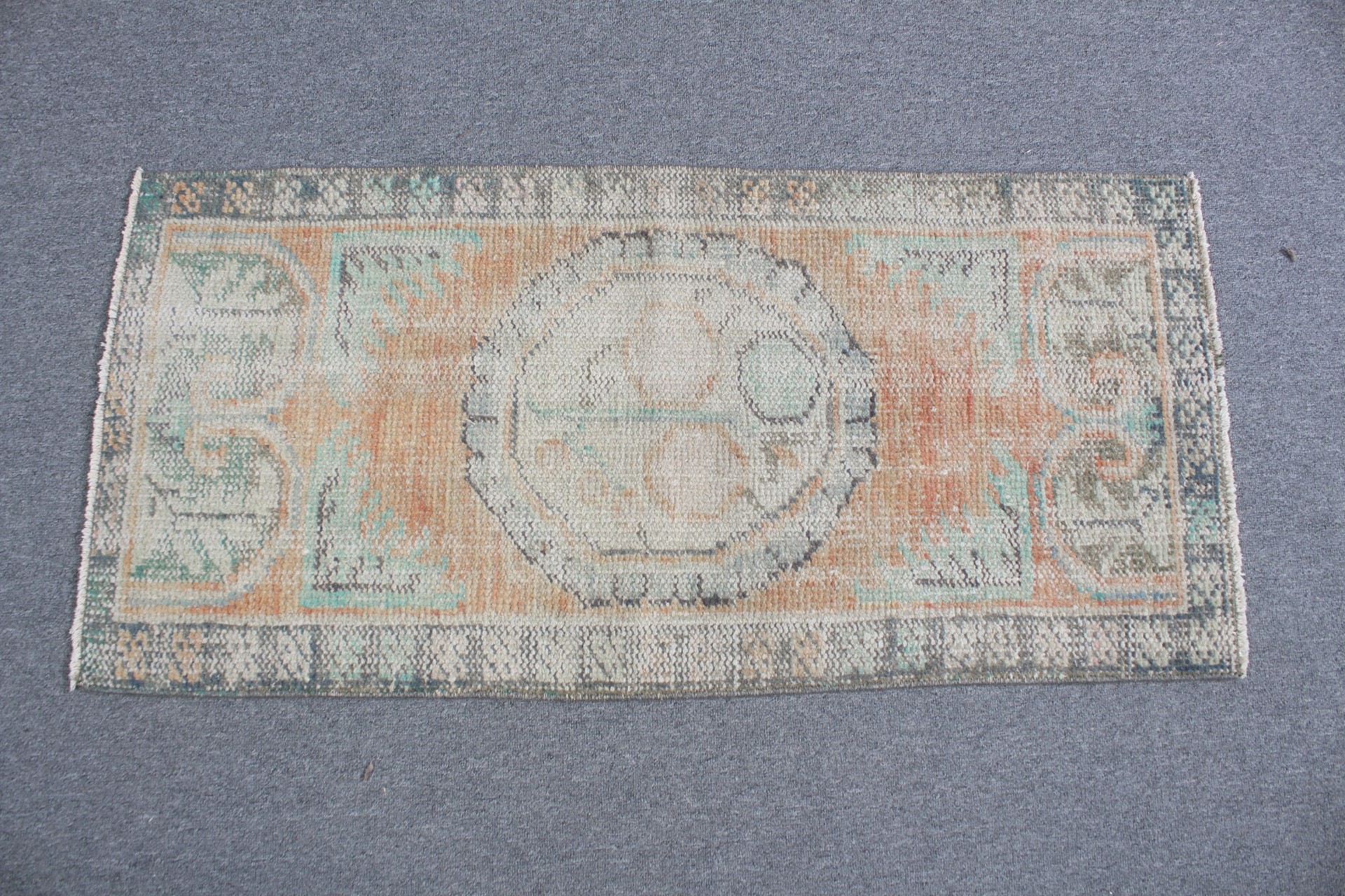 Türk Halısı, Vintage Halı, Kapı Paspası Halıları, Araba Paspas Halısı, Turuncu Fas Halısı, Sevimli Banyo Paspas Halısı, Mutfak Halısı, Harika Halılar, 1.7x3.6 ft Küçük Halılar