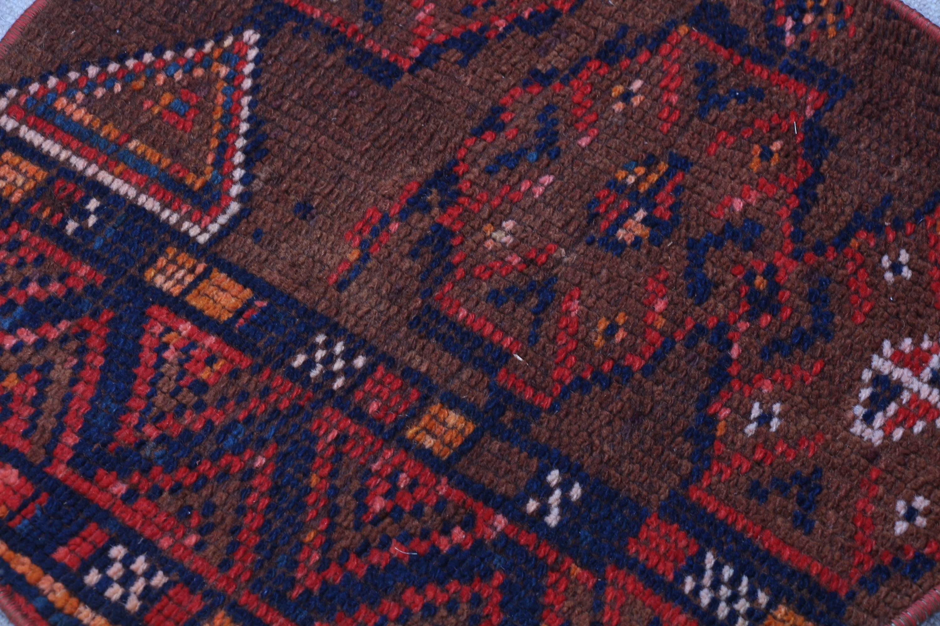 Moroccan Rug, 1.8x1.8 ft Small Rug, Kitchen Rug, Rugs for Nursery, Red Wool Rug, Bedroom Rug, Vintage Rug, Turkish Rugs, Antique Rug