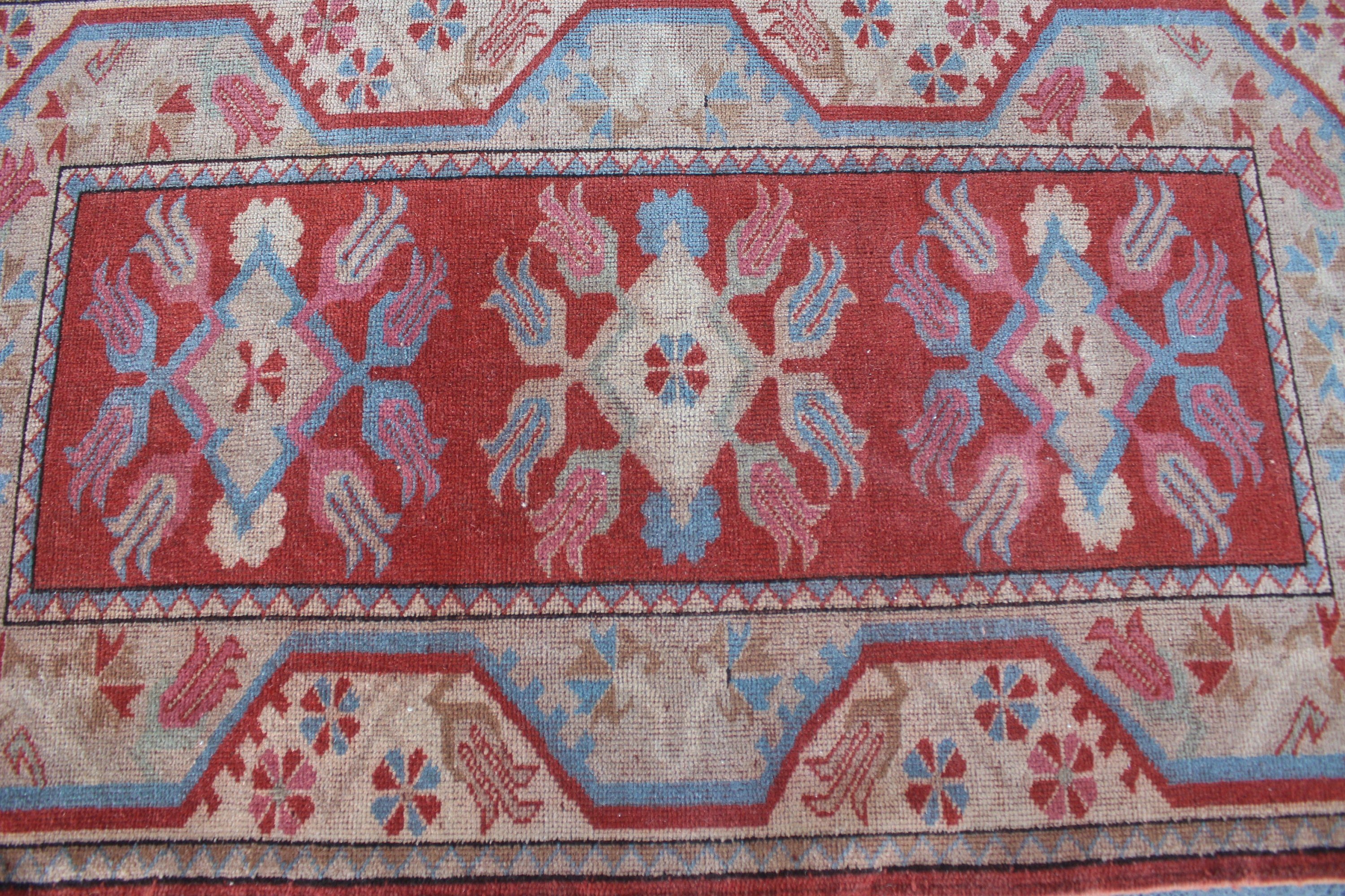 Uşak Halı, Kırmızı Yatak odası Halı, 77x133 cm Küçük Halı, Duvar Halı, Paspas Halı, Paspas Halı, Banyo Halı, Türk Halı, Araba paspası Halı