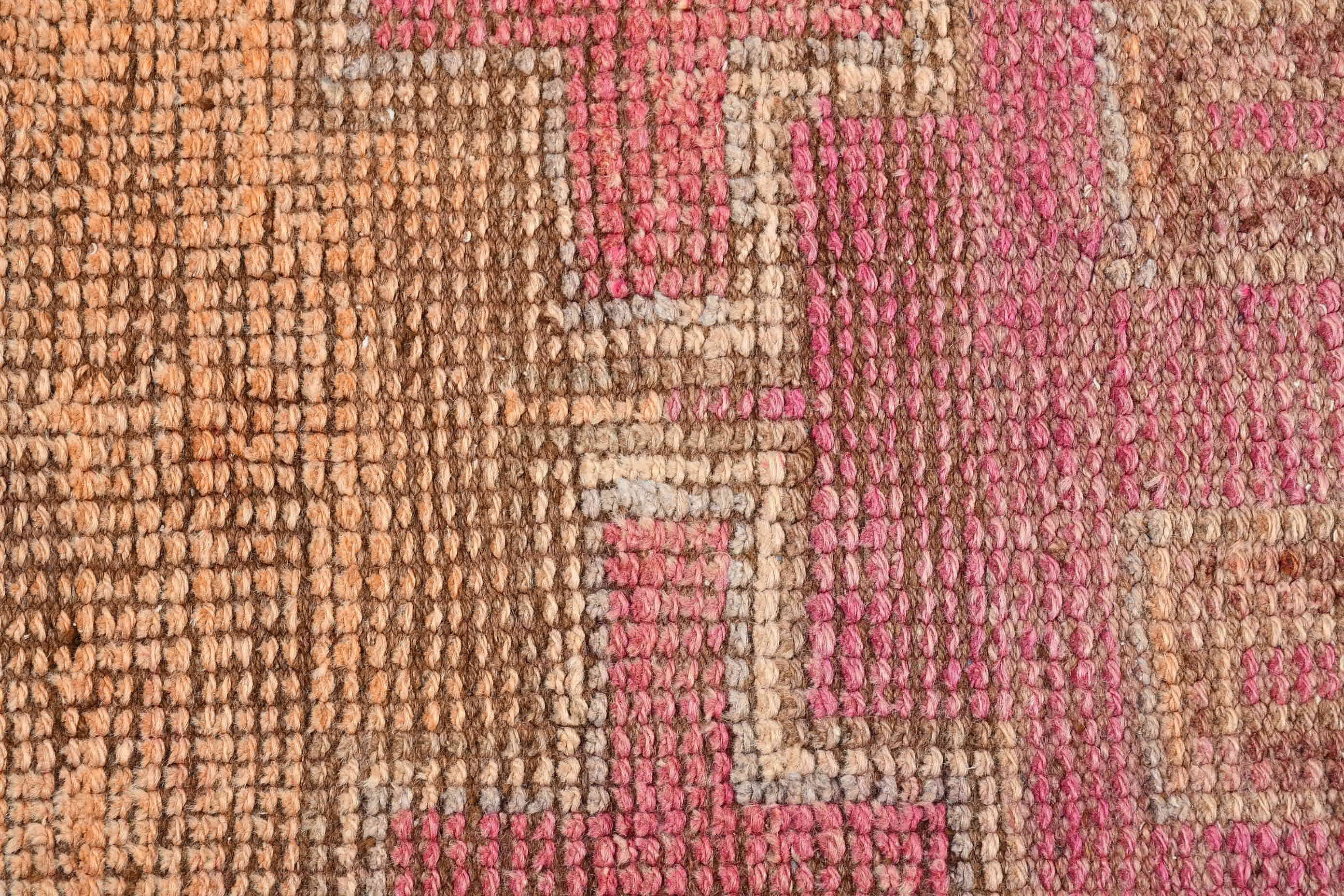 3x9.4 ft Runner Rug, Anatolian Rugs, Turkish Rugs, Pink Home Decor Rugs, Oriental Rug, Hallway Rugs, Vintage Rug, Rugs for Corridor