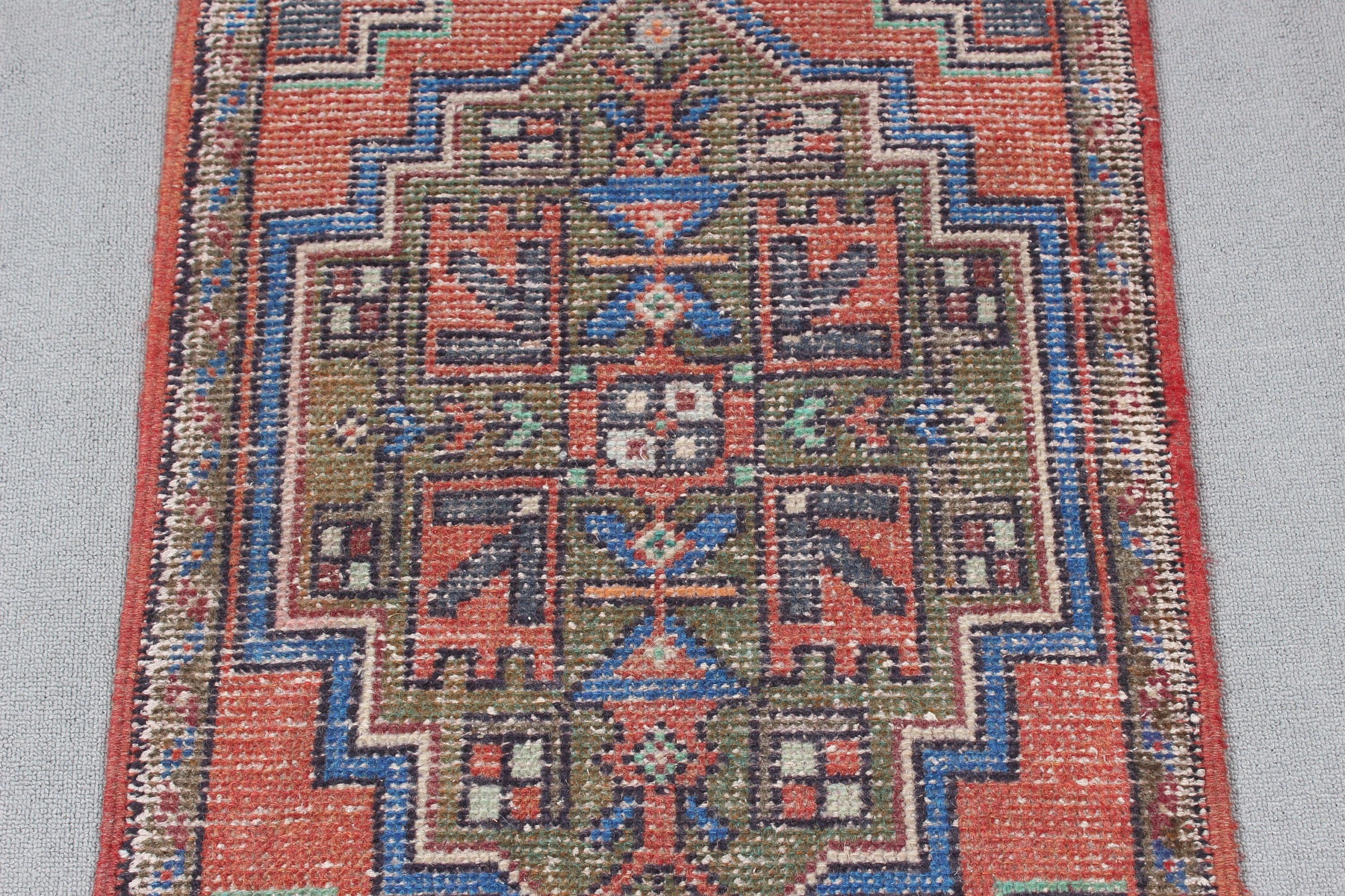 Harika Halılar, 1.9x3.2 ft Küçük Halılar, Yatak Odası Halıları, Türk Halıları, Kapı Paspası Halıları, Lüks Halı, Vintage Halı, Kırmızı Ev Dekor Halıları, Giriş Halıları