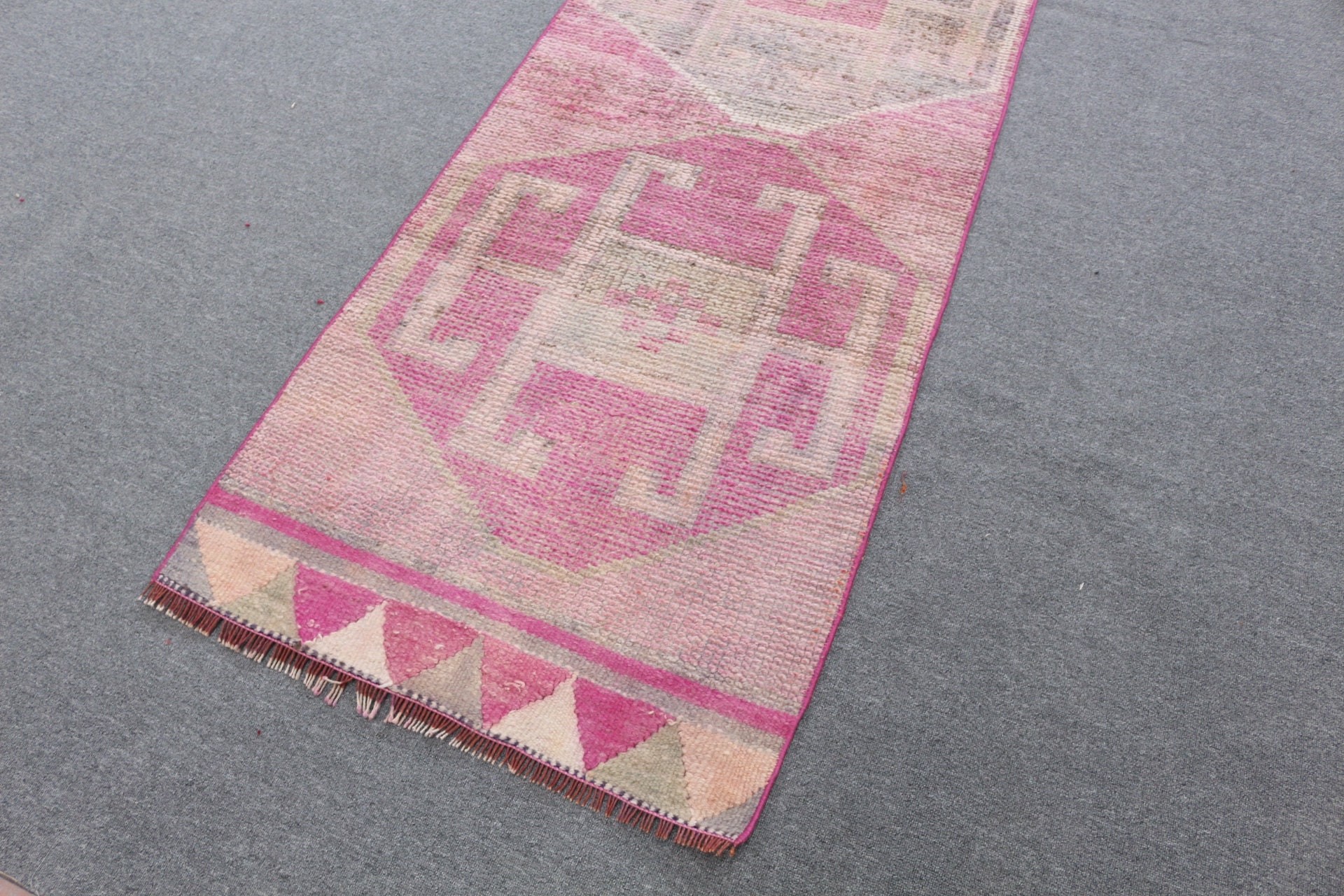 Home Decor Rug, Turkish Rugs, Art Rug, Hallway Rugs, Purple Home Decor Rug, Moroccan Rugs, Stair Rug, Vintage Rug, 2.7x10.1 ft Runner Rugs