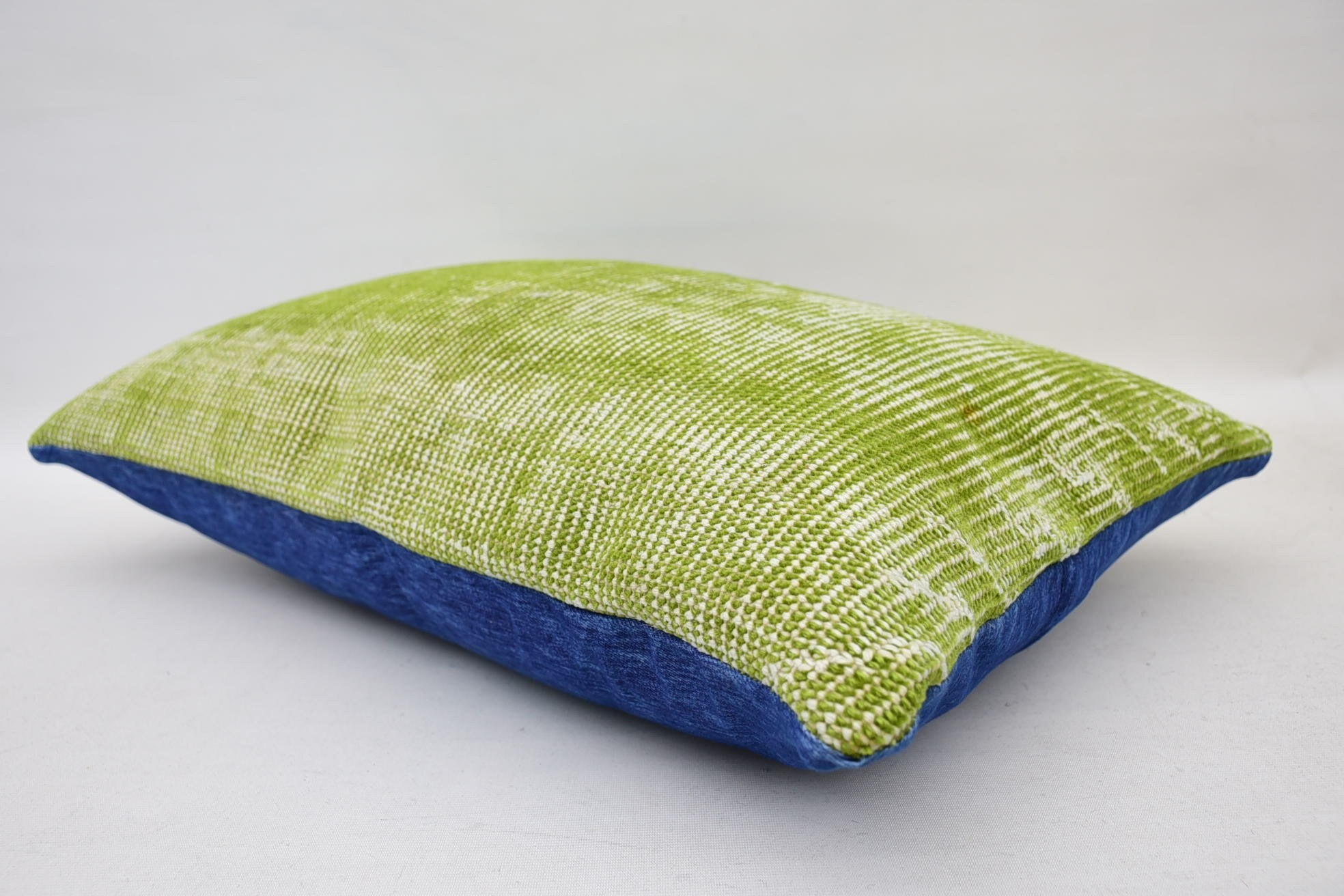 16"x24" Green Pillow Cover, Vintage Kilim Throw Pillow, Ethnic Pillow Sham, Boho Pillow Sham Cover, Couch Cushion Case, Gift Pillow