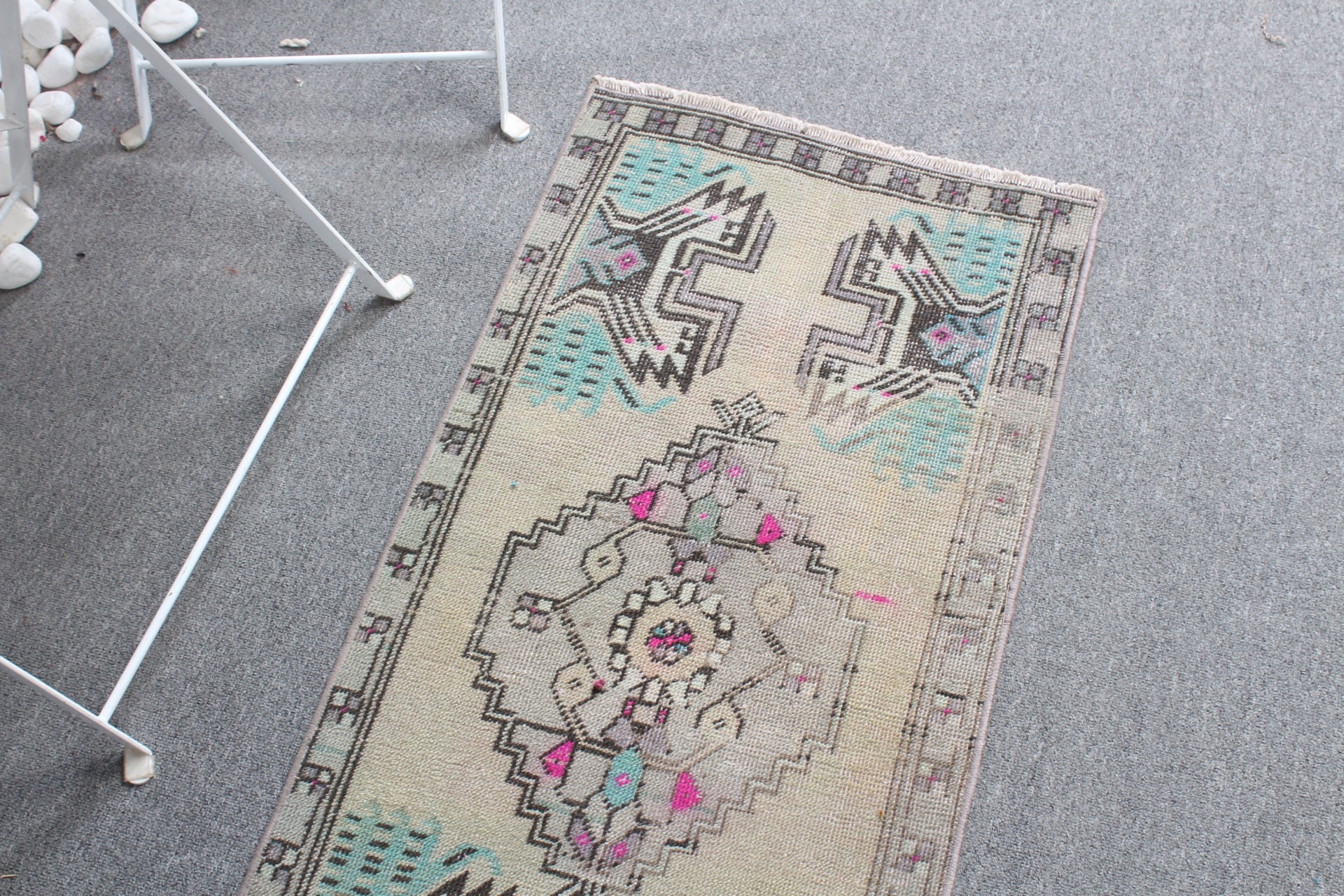 Vintage Rugs, Green Wool Rug, Office Rug, 1.6x3.2 ft Small Rug, Turkish Rug, Floor Rug, Nursery Rugs, Bathroom Rugs, Home Decor Rug