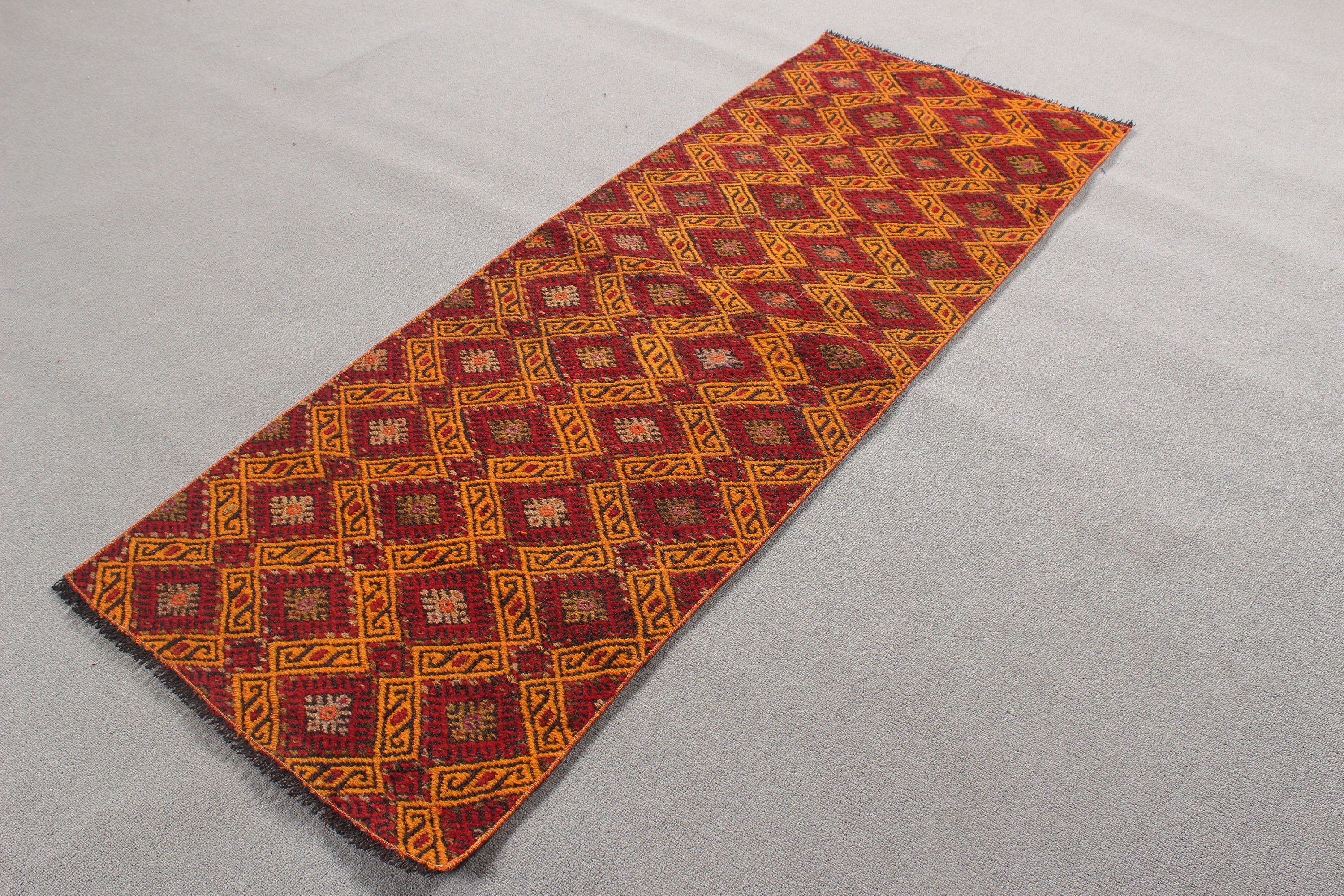 Küçük Boho Halı, Giriş Halıları, Türk Halısı, Yer Halısı, Kilim, Sarı Boho Halısı, Nötr Halılar, Vintage Halılar, Aztek Halısı, 2,1x4,2 ft Küçük Halı