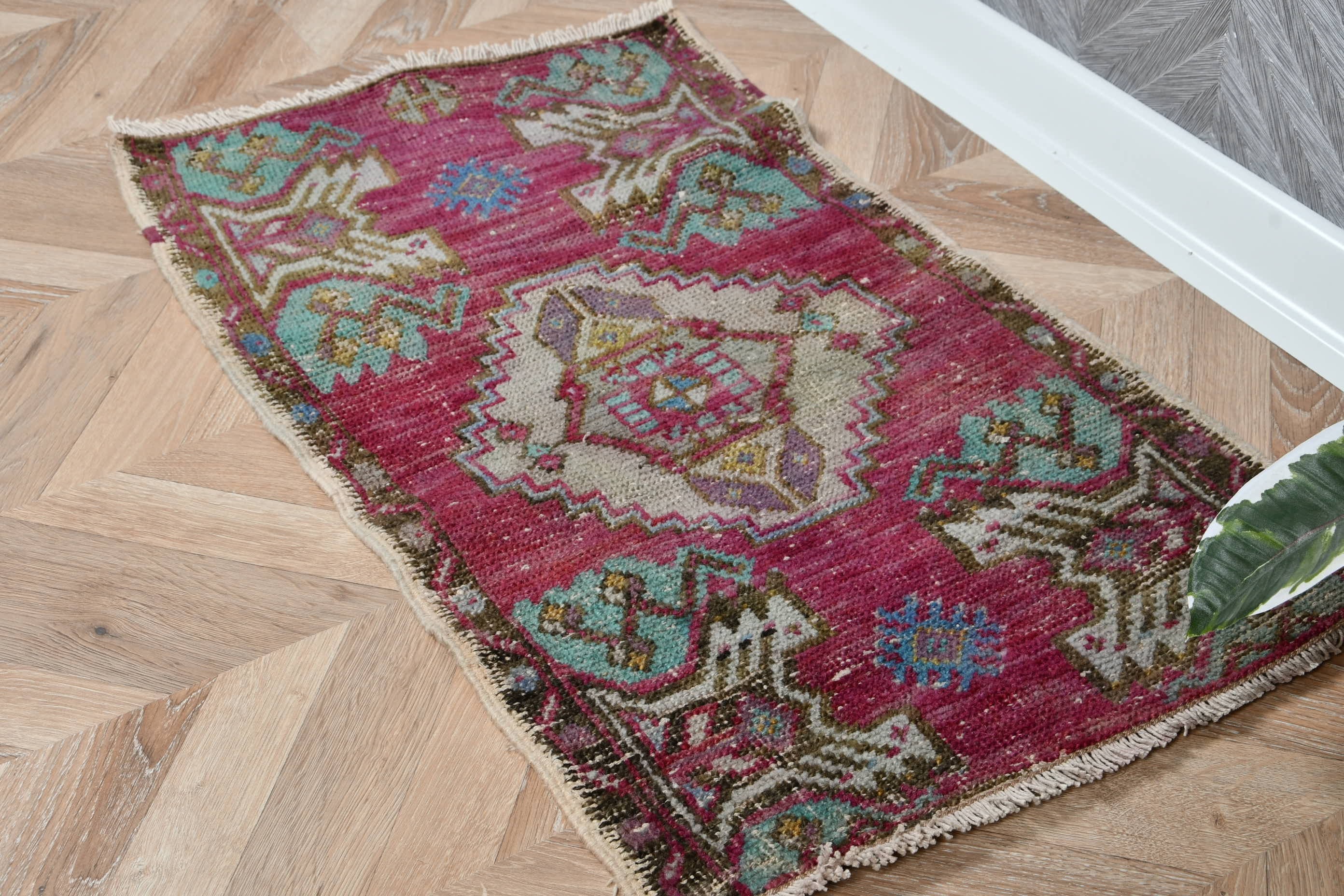 Vintage Rugs, Door Mat Rug, Turkey Rug, 2x2.7 ft Small Rugs, Purple Home Decor Rug, Bedroom Rug, Home Decor Rug, Turkish Rug, Oriental Rugs