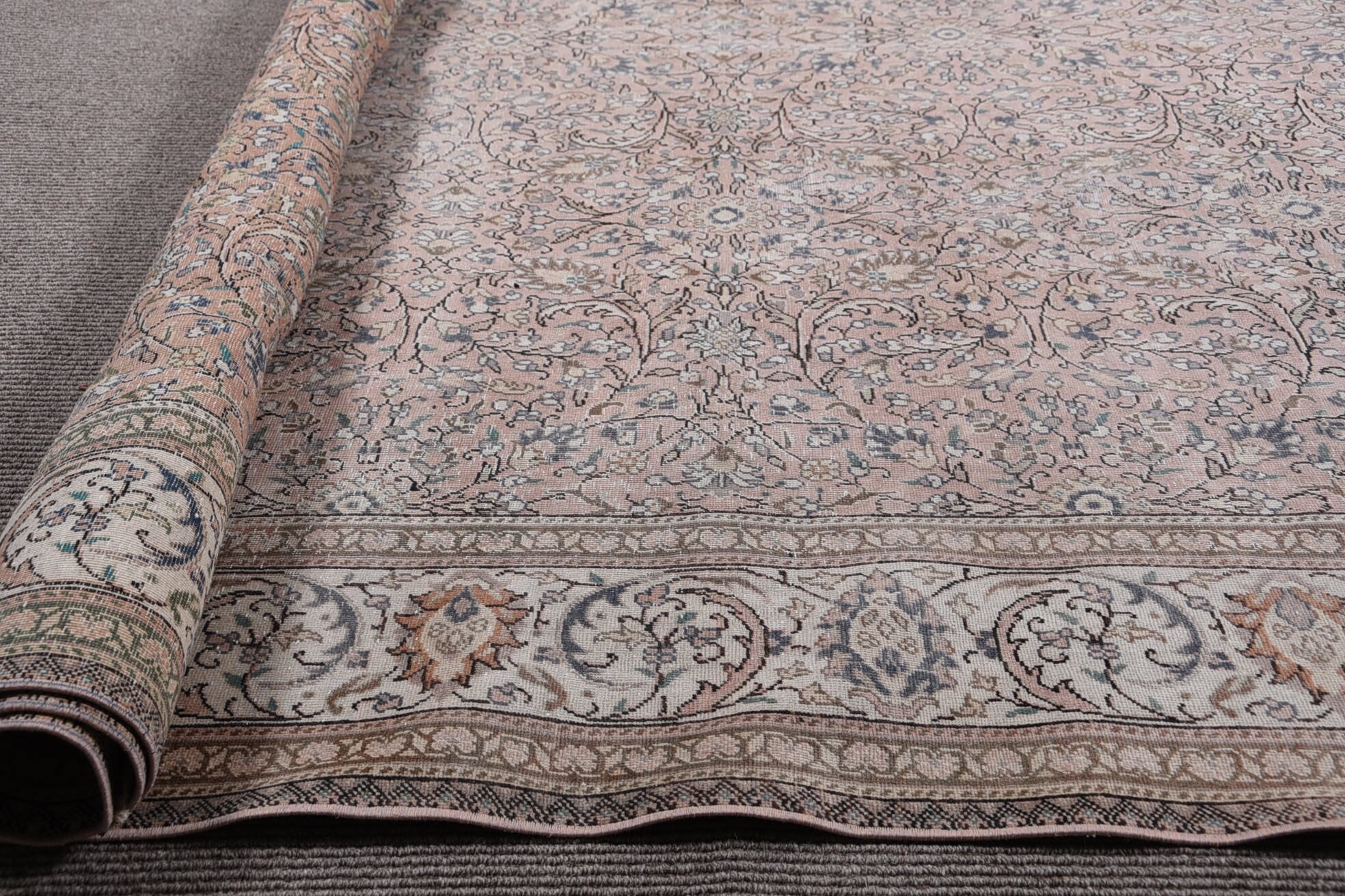 Salon Halısı, Soluk Halı, 8.3x12.7 ft Büyük Boy Halı, Türk Halısı, Yemek Odası Halıları, Mutfak Halısı, Oturma Odası Halısı, Vintage Halı, Anadolu Halısı