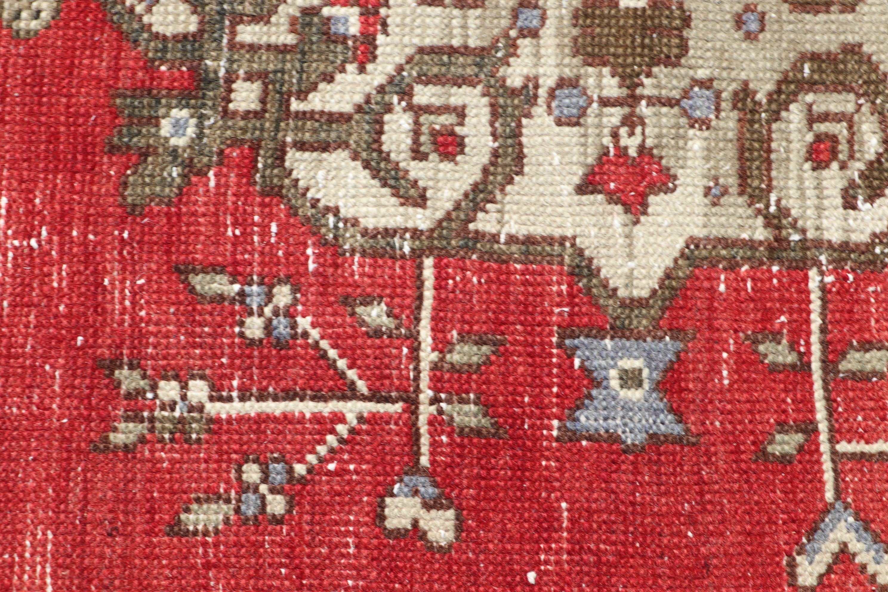 Art Rug, Turkish Rug, Antique Rugs, 4.7x8.8 ft Large Rugs, Dining Room Rug, Red Home Decor Rug, Living Room Rugs, Oriental Rug, Vintage Rug