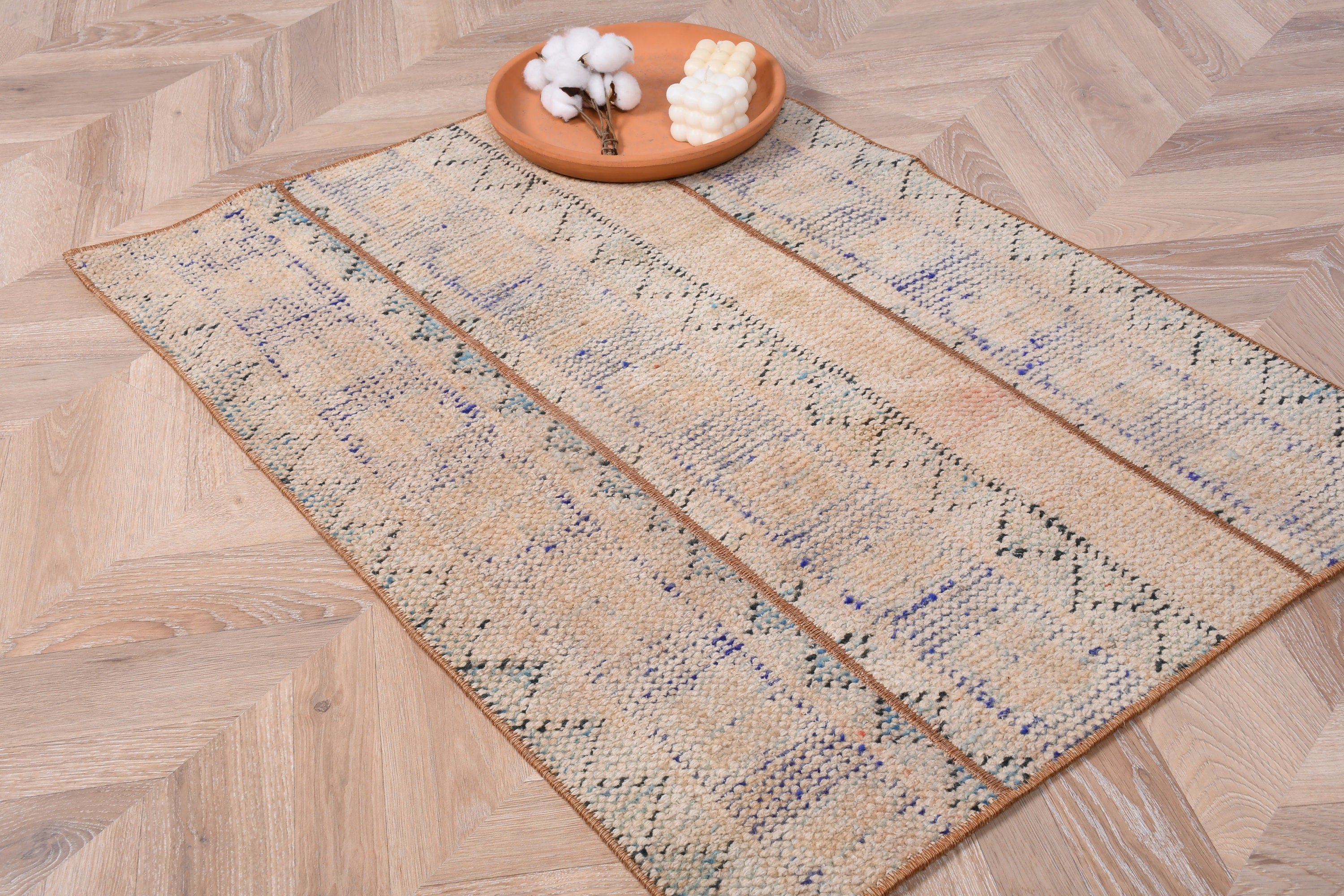 Entry Rug, Rugs for Entry, Beige Kitchen Rug, 2.3x3.2 ft Small Rugs, Turkish Rug, Oushak Rug, Door Mat Rugs, Kitchen Rug, Vintage Rugs