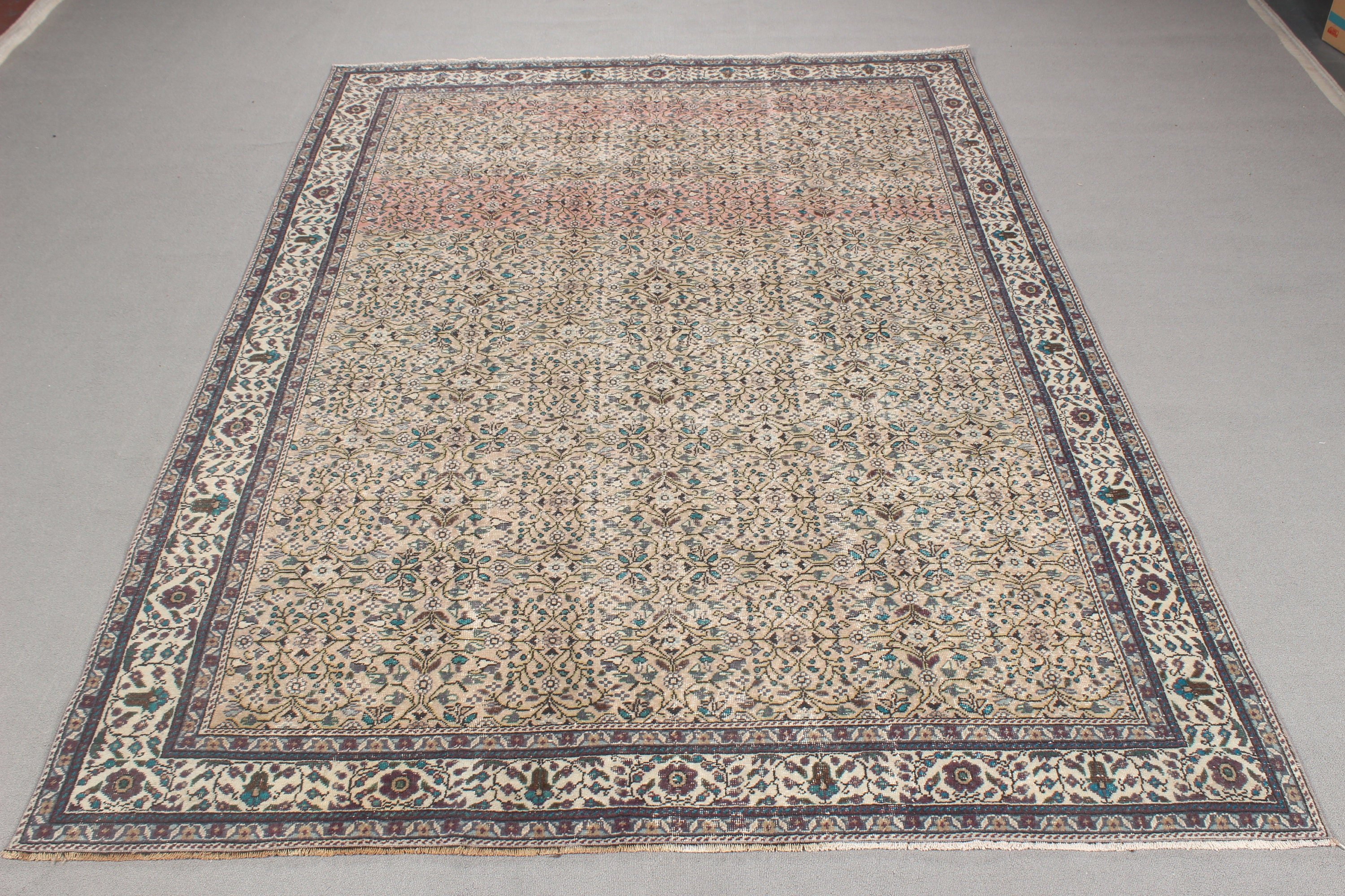 Salon Halıları, Oturma Odası Halıları, Kahverengi Soğuk Halılar, 6,5x9 ft Büyük Halı, Türk Halıları, Yatak Odası Halısı, Modern Halı, Yer Halıları, Vintage Halılar