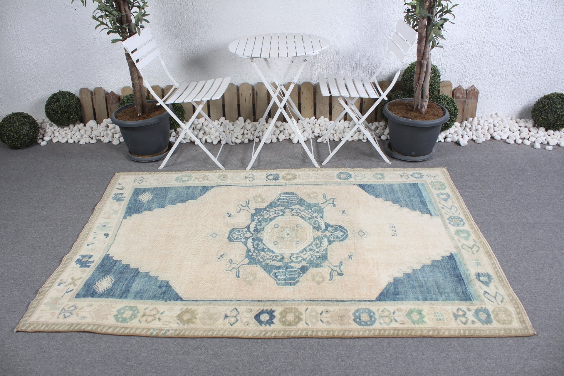 Living Room Rug, Home Decor Rug, Vintage Rugs, Turkish Rug, 4.4x6.7 ft Area Rug, Beige Cool Rug, Moroccan Rug, Rugs for Bedroom, Floor Rug