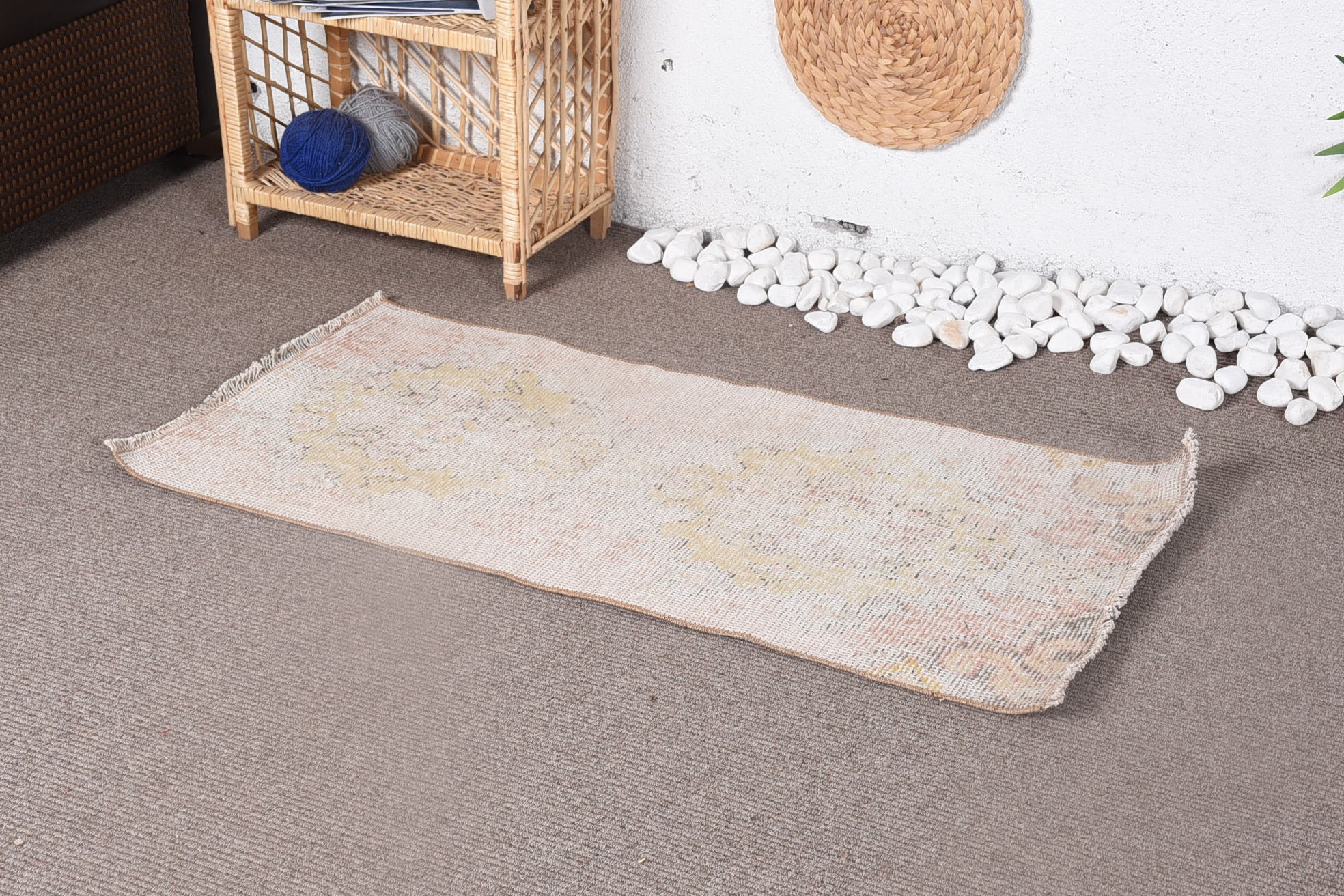 Home Decor Rugs, Turkish Rug, Rugs for Nursery, Floor Rug, Entry Rugs, 1.9x3.9 ft Small Rug, Retro Rug, Vintage Rug, Wall Hanging Rug