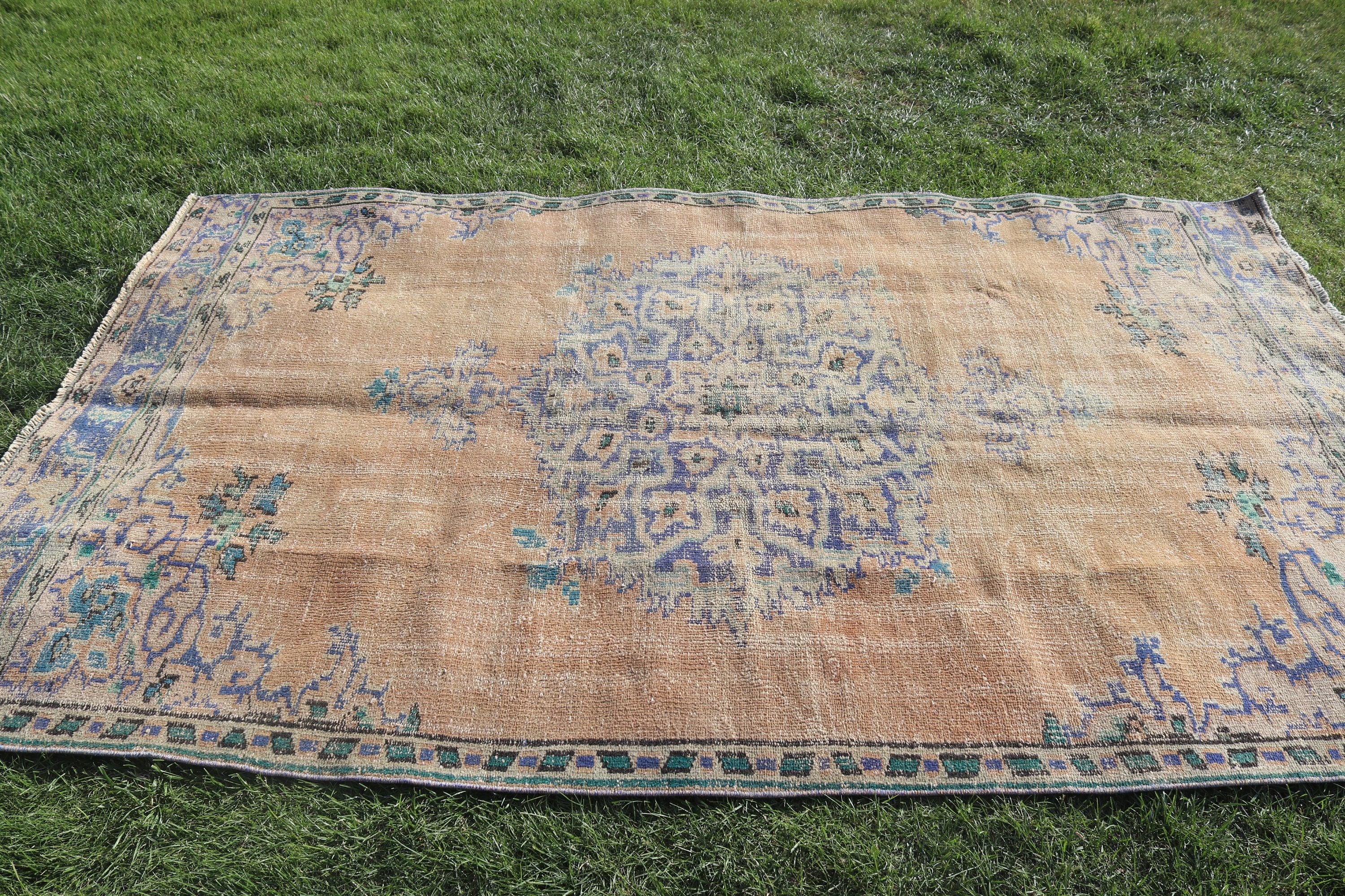 Düz Dokuma Halılar, Boho Halılar, Türk Halısı, Bronz Yün Halı, Oturma Odası Halıları, Vintage Halılar, Yer Halısı, Yemek Odası Halıları, 4,9x8,2 ft Büyük Halılar