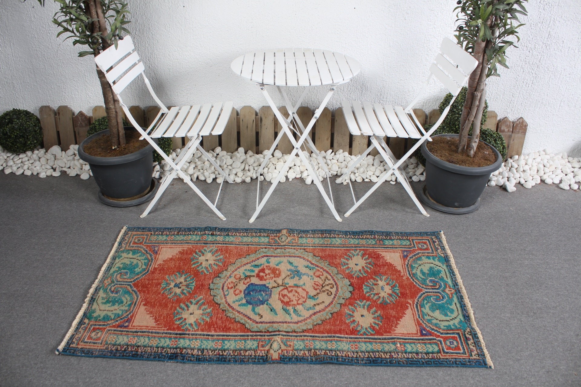 Red Home Decor Rug, Turkish Rug, Floor Rug, Vintage Rugs, Pale Rug, Bathroom Rugs, Moroccan Rug, 2.6x5 ft Small Rugs, Wall Hanging Rugs