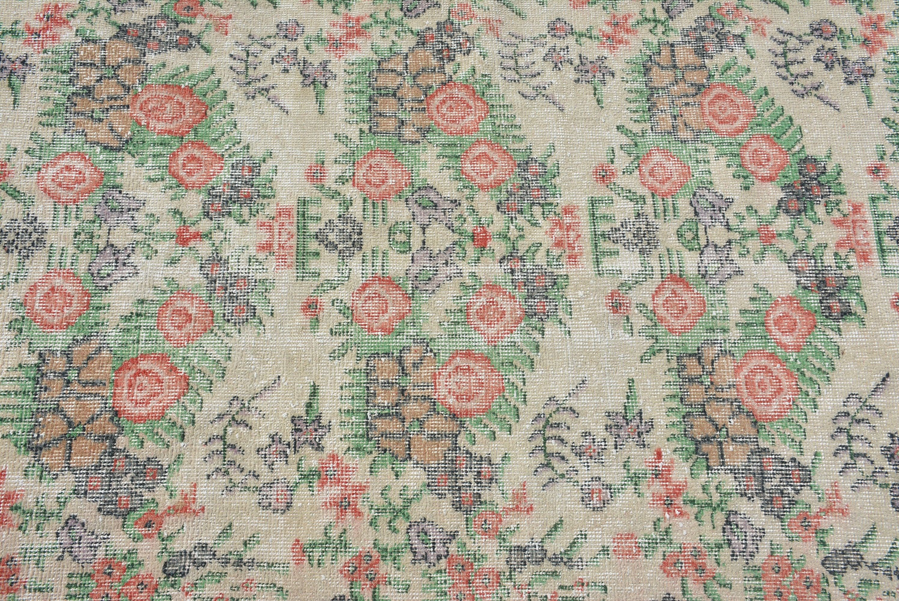 3.6x6.3 ft Accent Halı, Boho Halı, Türk Halısı, Vintage Halı, Yurt Halısı, Yatak Odası Halıları, Giriş Halısı, Anadolu Halısı, Renkli Halı, Çocuk Halıları