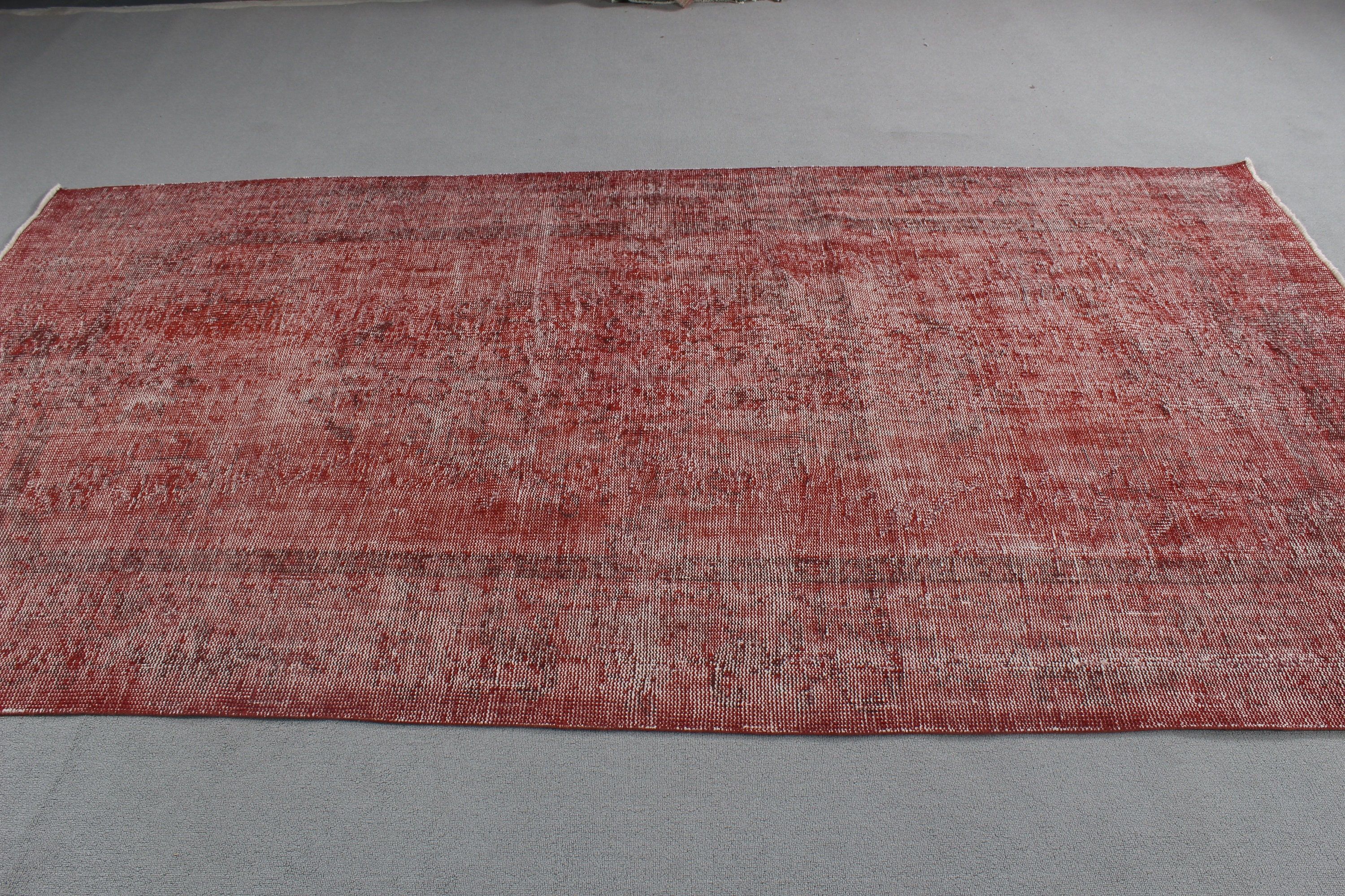 Bedroom Rug, Ethnic Rugs, Vintage Rugs, Oushak Rugs, Large Oushak Rugs, Pink  5.2x9.5 ft Large Rug, Turkish Rug, Handwoven Rug