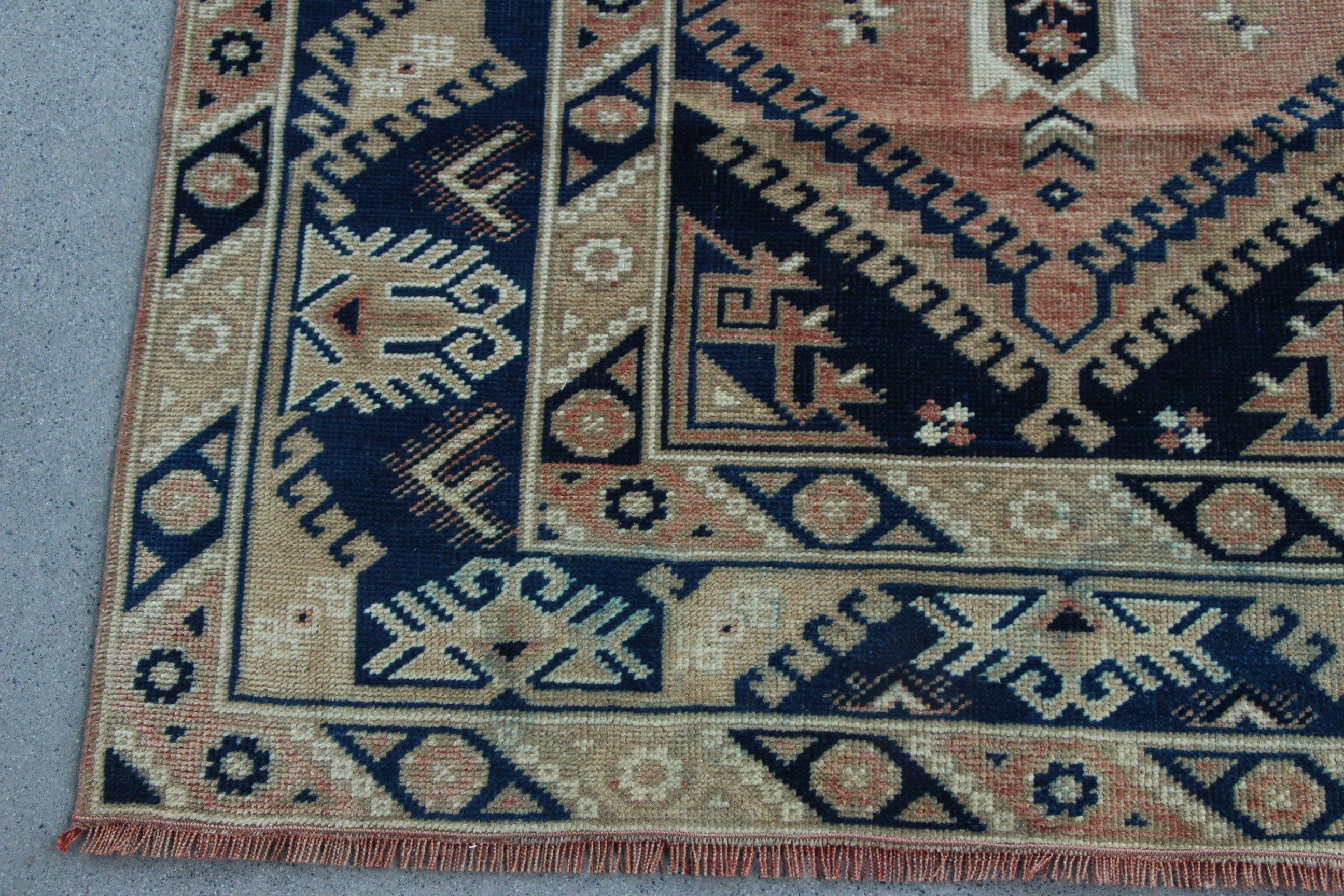 Rugs for Living Room, Turkish Rug, Floor Rugs, Vintage Rug, 4.1x6.4 ft Area Rug, Kitchen Rugs, Wool Rug, Antique Rug, Brown Antique Rugs