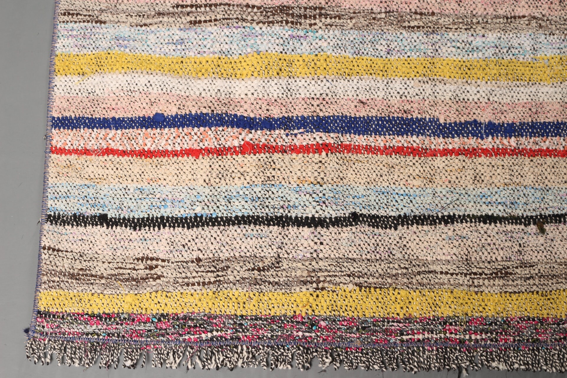 Vintage Halılar, Kilim, 2.9x9.4 ft Yolluk Halısı, Bej Mutfak Halısı, Oushak Halısı, El Yapımı Halı, Merdiven Halısı, Koridor Halısı, Yer Halıları, Türk Halısı