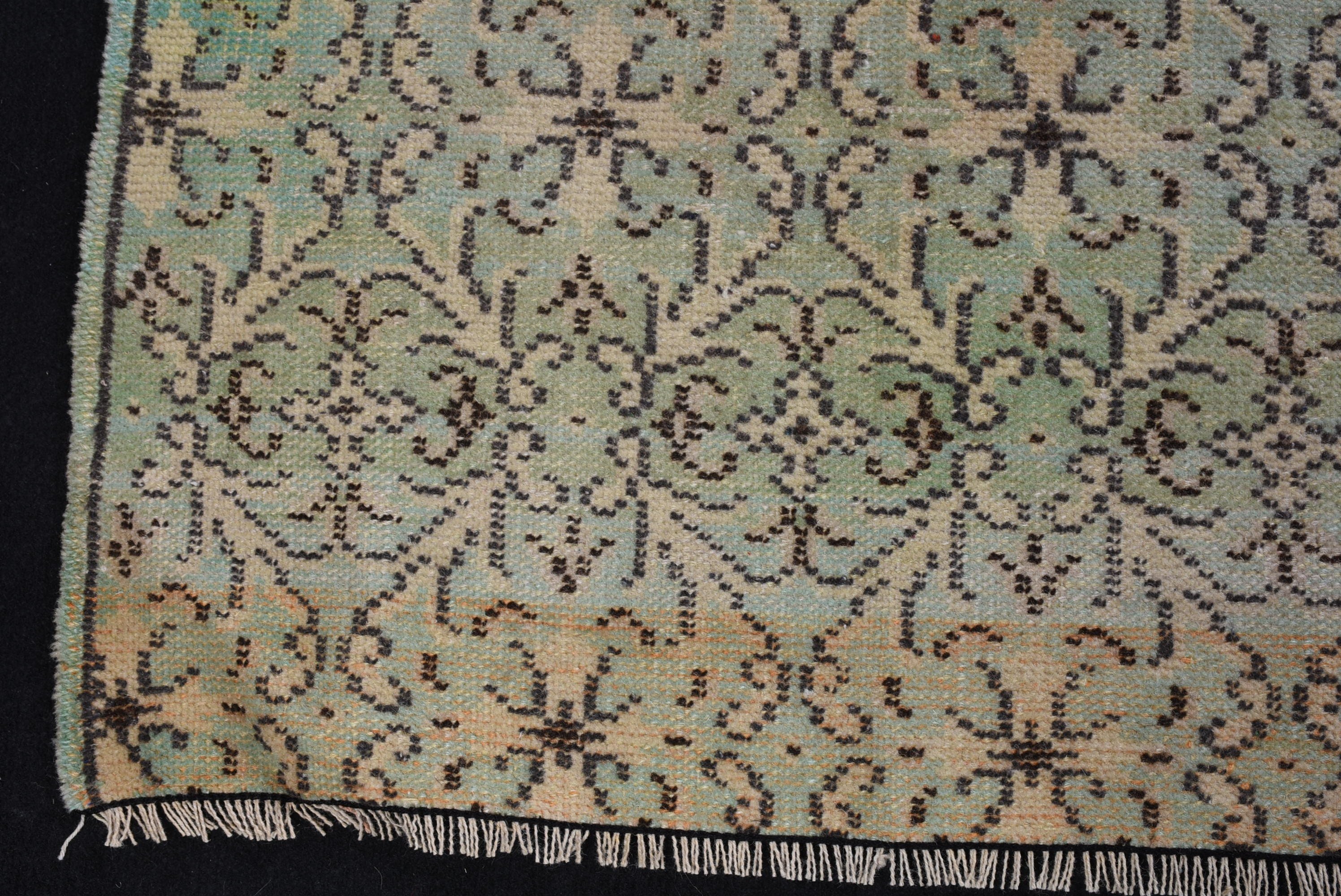 Living Room Rugs, Green  4.3x7.4 ft Area Rug, Anatolian Rug, Vintage Rug, Kitchen Rug, Rugs for Floor, Turkish Rug, Cool Rug