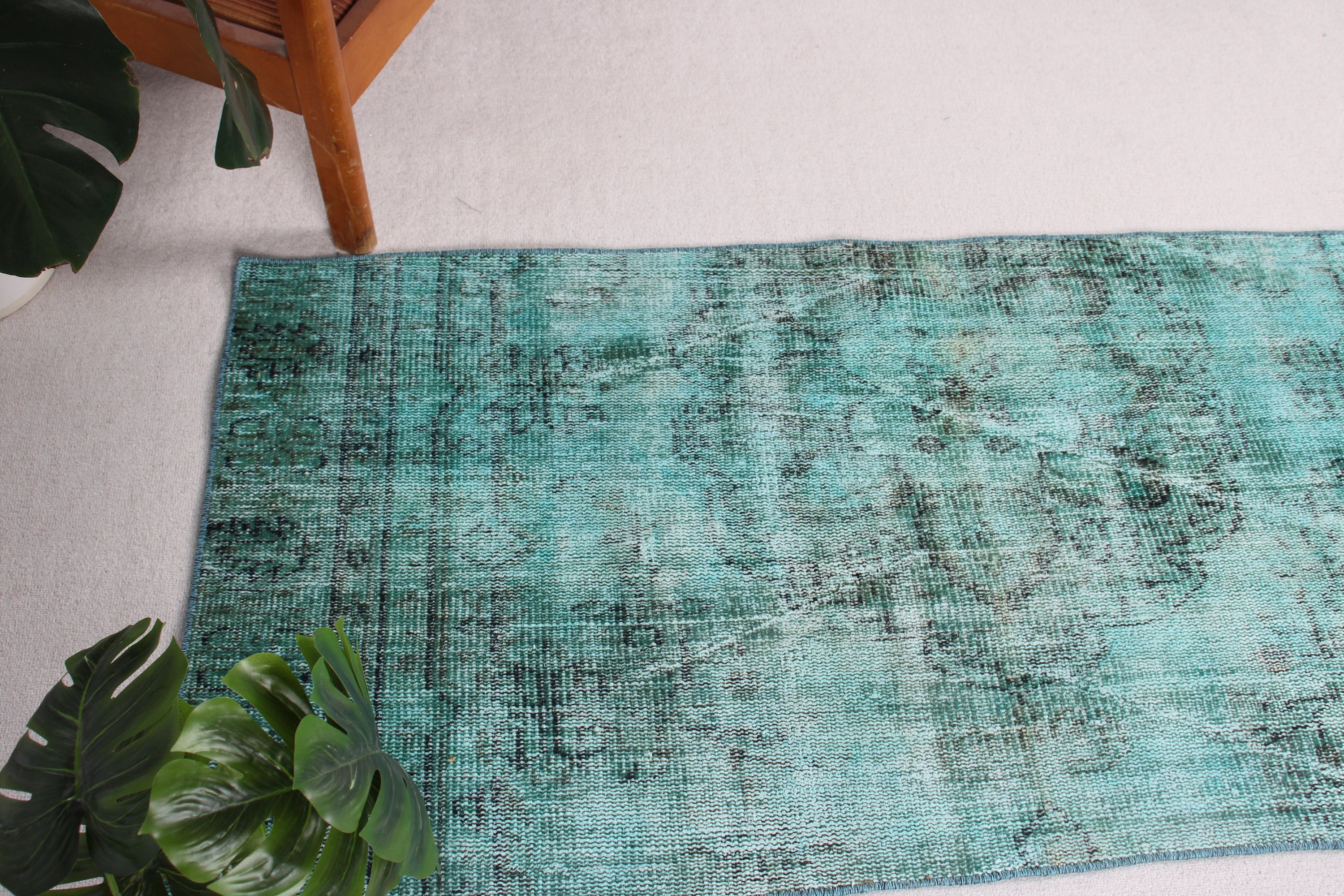 2.5x5.4 ft Small Rug, Green Modern Rugs, Bathroom Rugs, Moroccan Rugs, Vintage Rugs, Car Mat Rugs, Ethnic Rug, Turkish Rug, Luxury Rugs