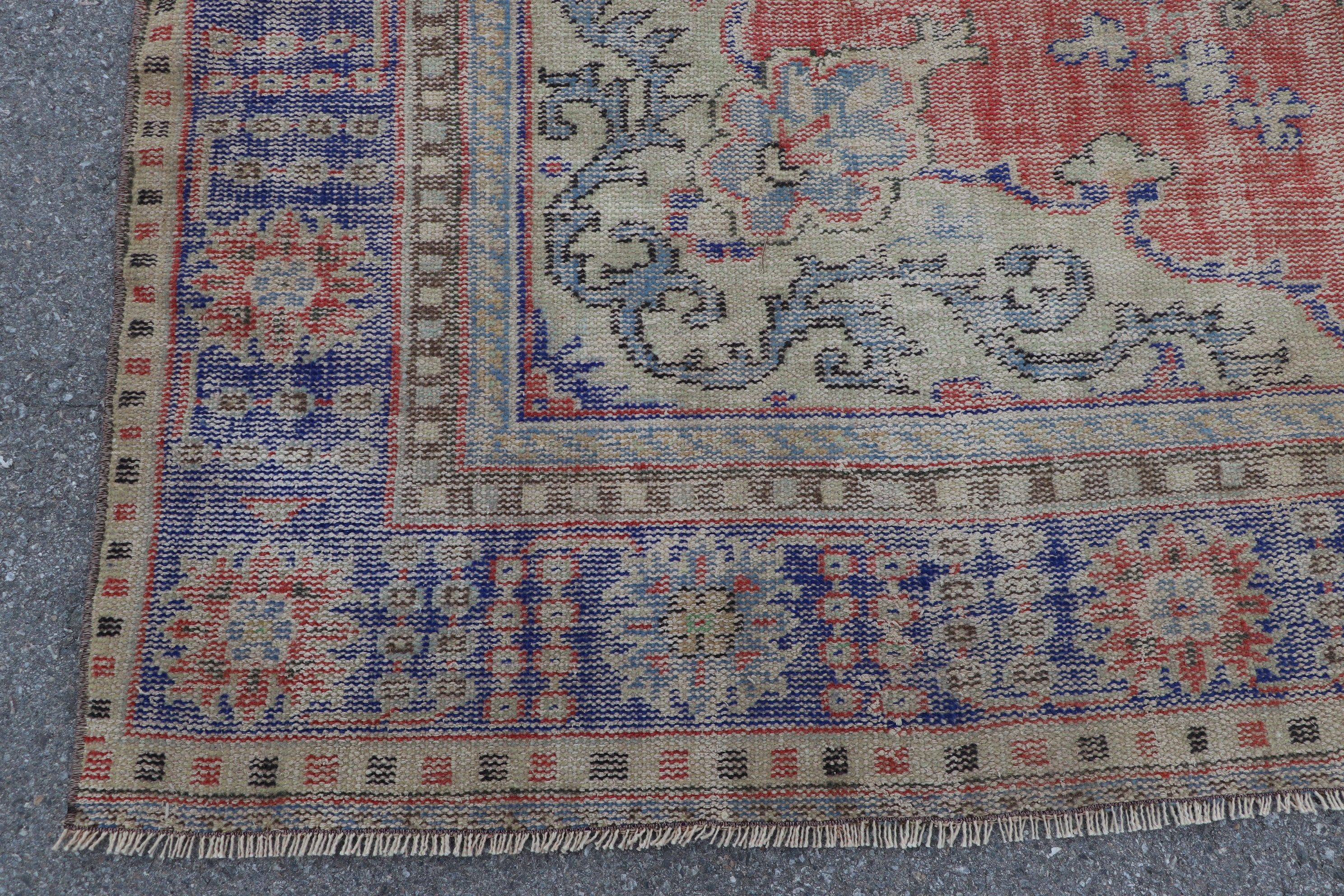 Türk Halısı, Vintage Halılar, Salon Halısı, Yemek Odası Halıları, Ev Dekorasyonu Halısı, El Dokuma Halısı, Oushak Halısı, Kırmızı 8.2x12 ft Büyük Boy Halı