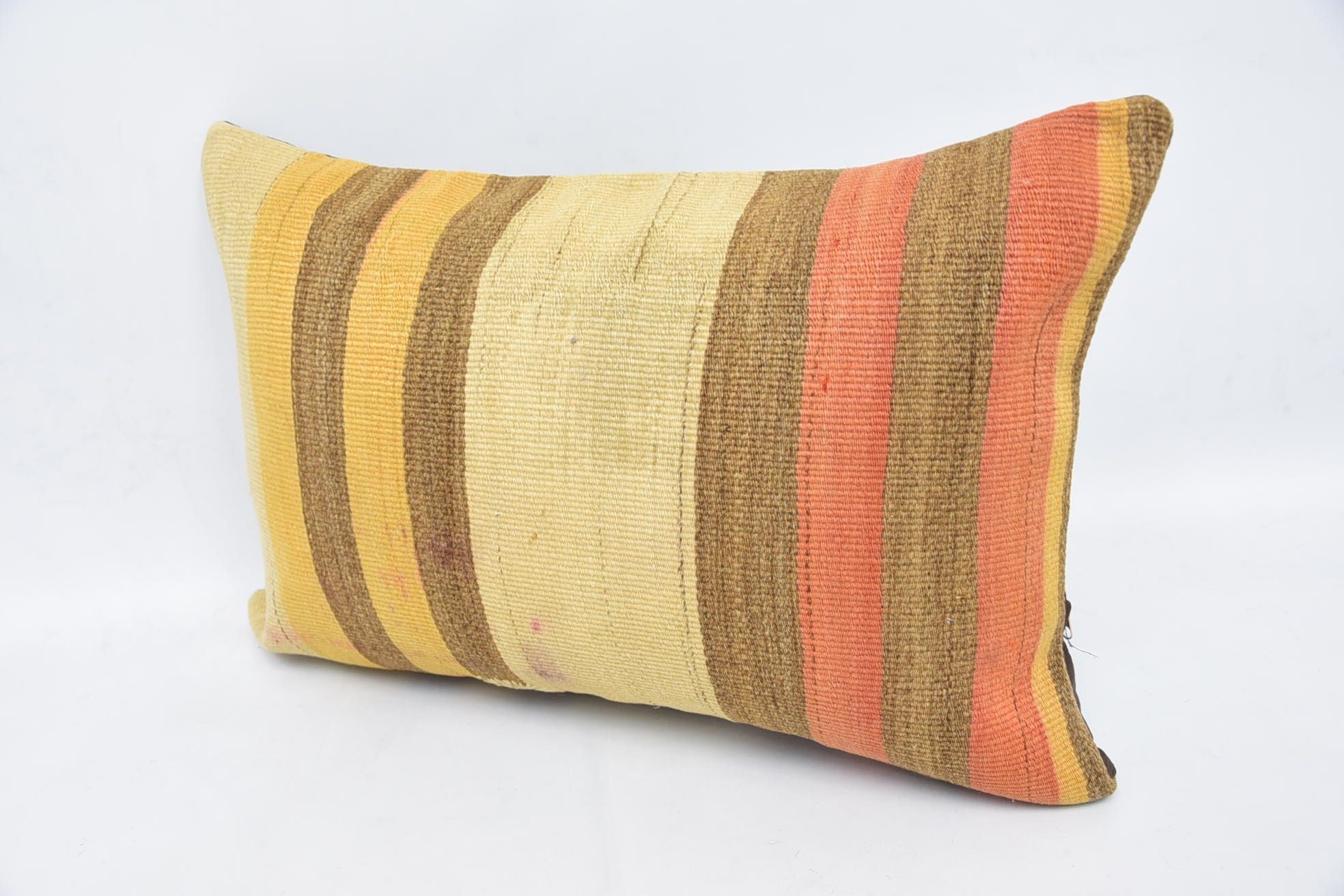 Pillow for Sofa, 16"x24" Beige Pillow, Boho Pillow, Colorful Pillow Case, Retro Throw Pillow, Gift Pillow, Decorative Bolster Pillow