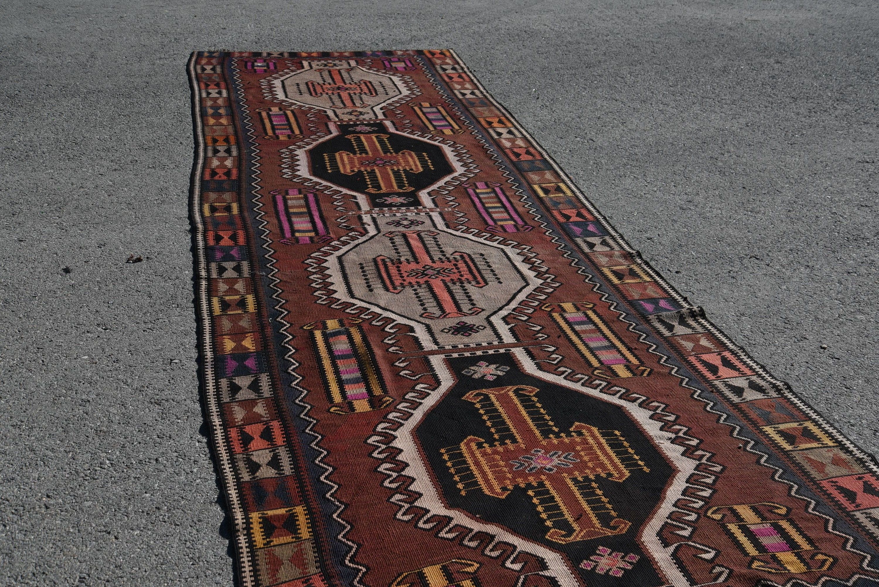 Koridor Halısı, Soğuk Halı, Kilim, Sessiz Halı, Türk Halısı, Vintage Halılar, Koridor Halıları, Vintage Dekor Halısı, Yer Halısı, 4,3x13,5 ft Yolluk Halıları