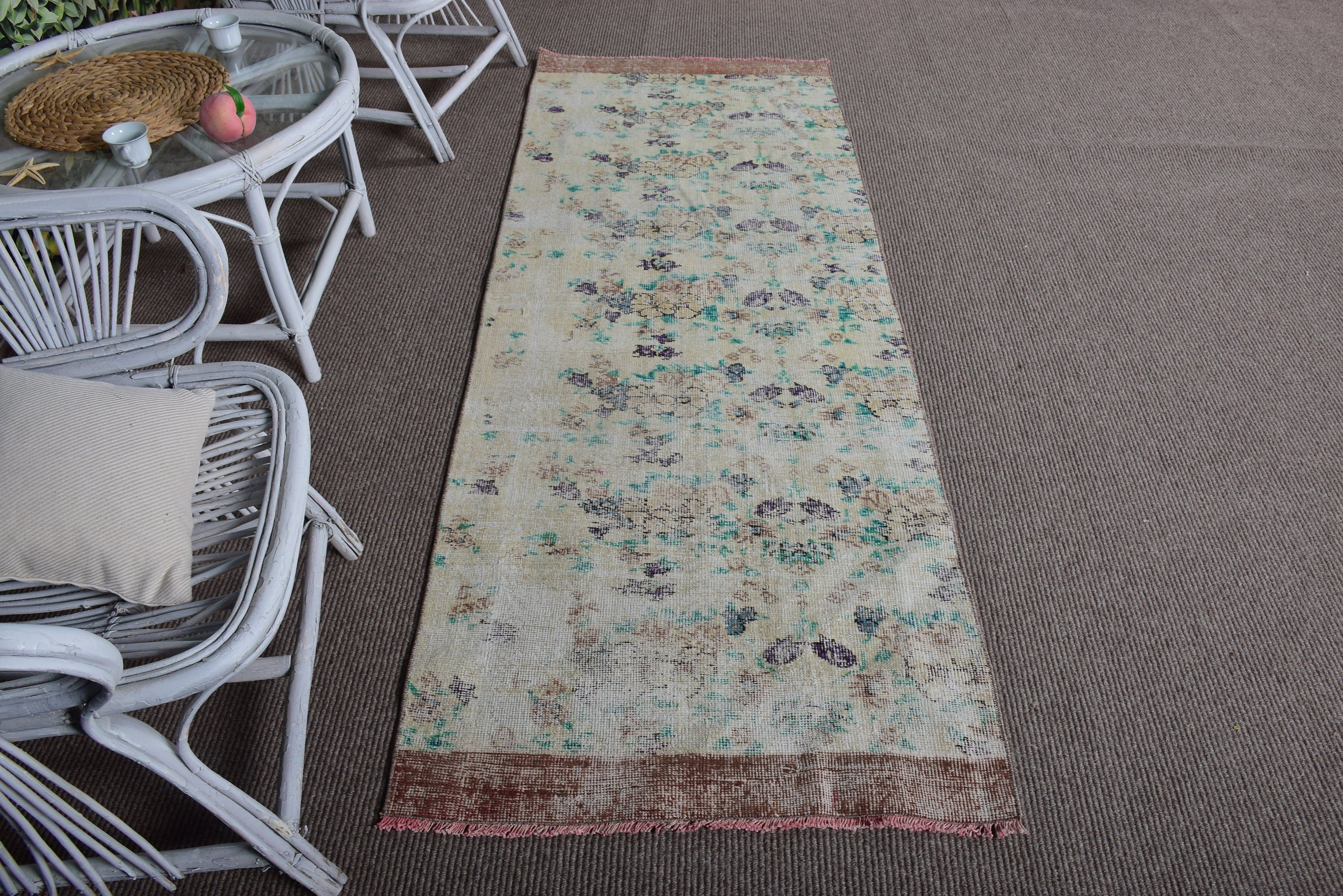 Modern Halılar, Türk Halıları, Mutfak Halıları, 2.6x7.1 ft Runner Halıları, Nötr Halılar, Bej Yatak Odası Halısı, Beni Ourain Runner Halıları, Vintage Halı