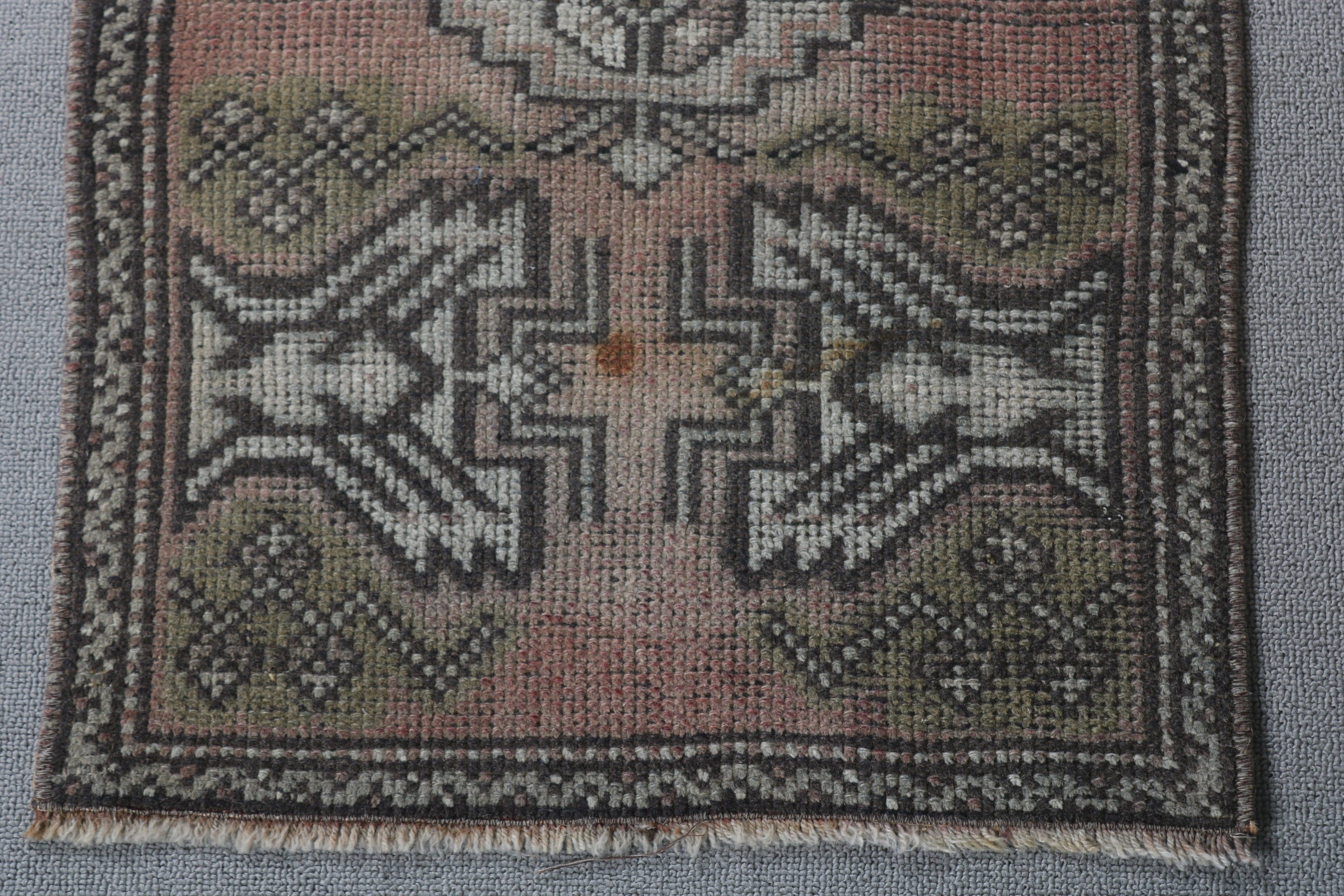 Turkish Rug, Bathroom Rug, Vintage Rug, 1.6x3.1 ft Small Rug, Bronze Antique Rug, Antique Rug, Abstract Rugs, Car Mat Rug