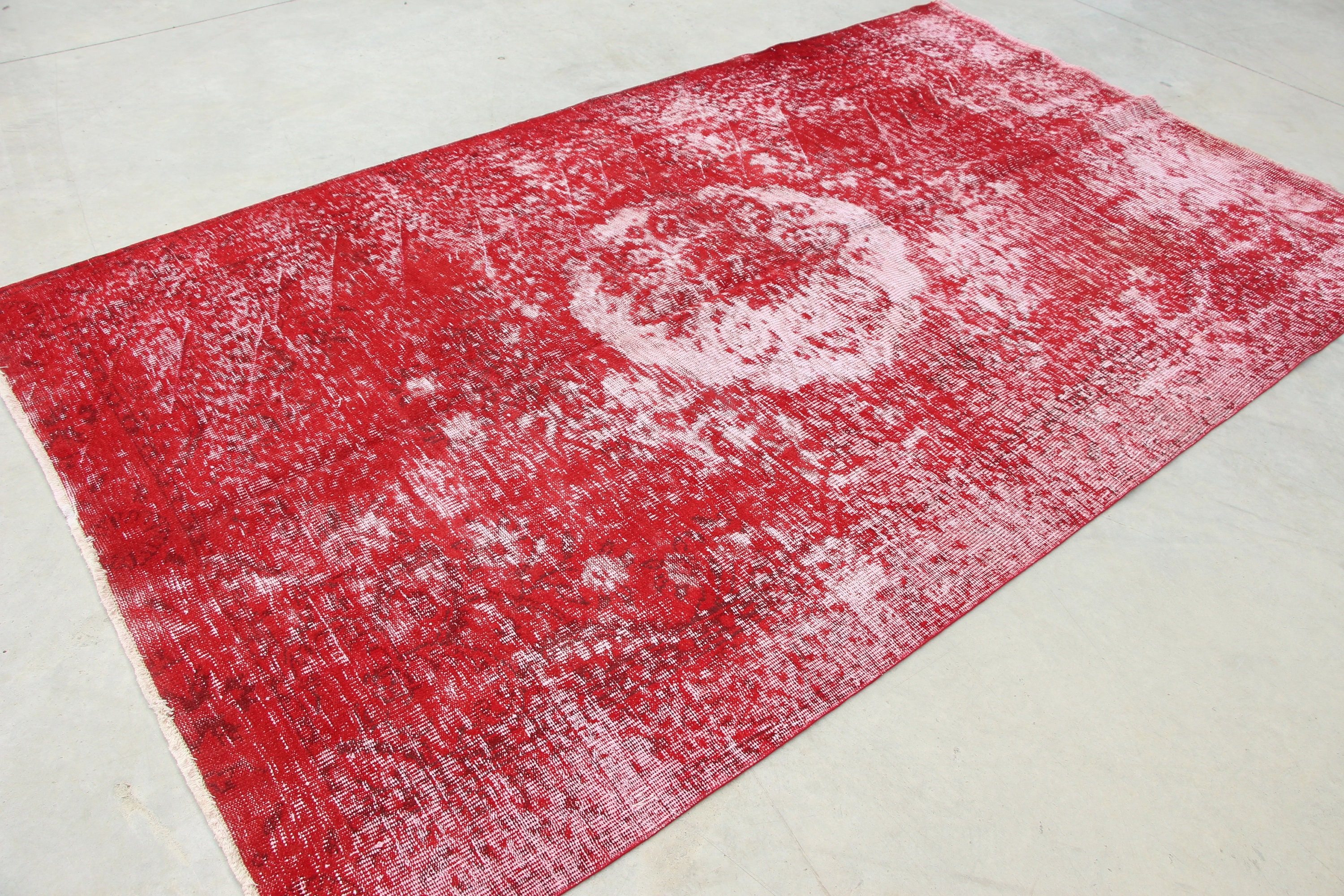 5.8x9.6 ft Large Rugs, Rugs for Salon, Salon Rug, Cool Rugs, Red Floor Rug, Dining Room Rug, Turkish Rugs, Vintage Rug