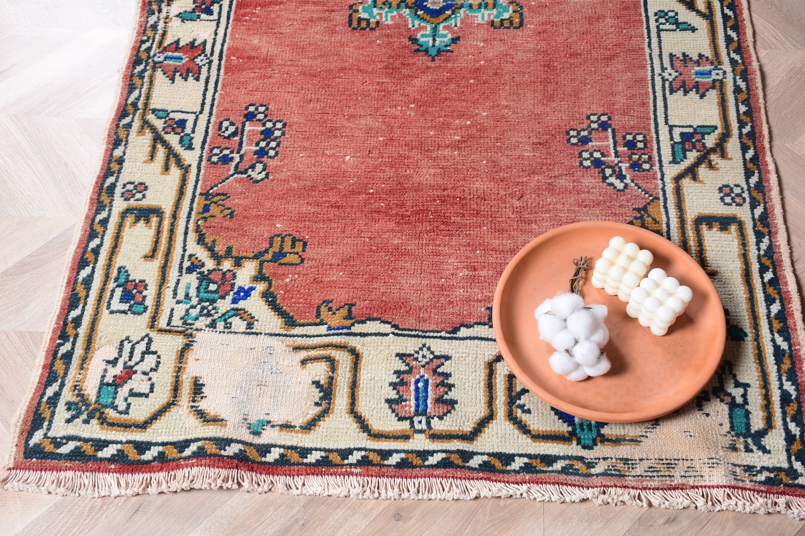 Vintage Rugs, Cool Rug, Anatolian Rug, Nursery Rug, 3.3x6 ft Accent Rug, Rugs for Nursery, Kitchen Rugs, Red Bedroom Rug, Turkish Rugs