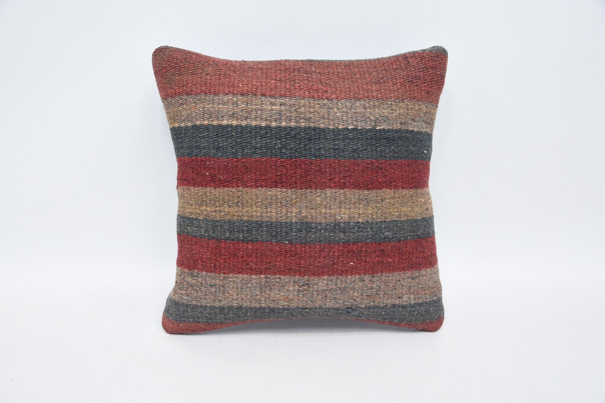 Boho Yastık Sham Kılıfı, Türk Yastık, Yer Yastık Kılıfı, 12"x12" Kırmızı Yastık, Fas Kilim Yastık Yastık Kılıfı, Ev Dekor Yastık