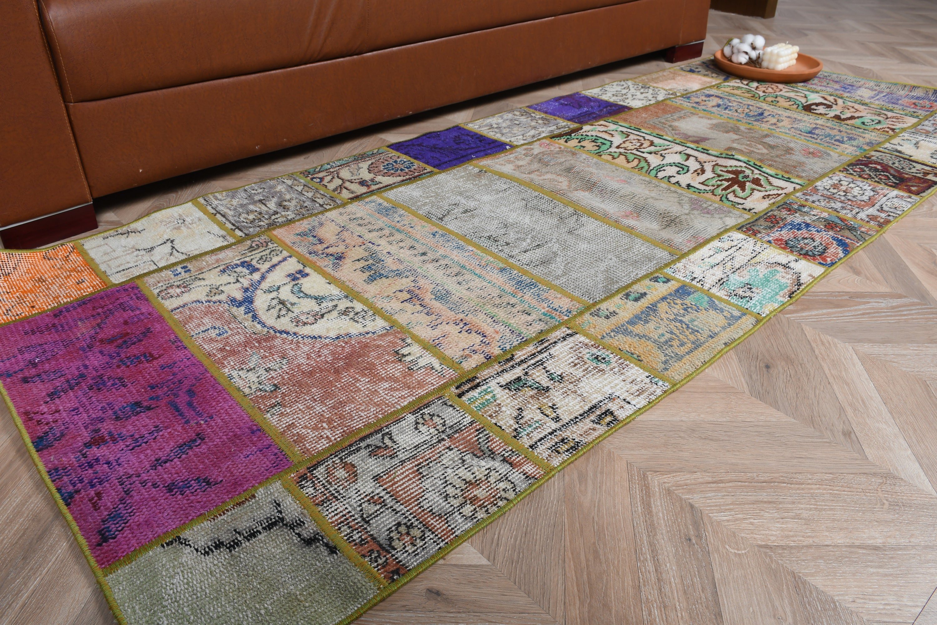 Vintage Halılar, 2.8x7.2 ft Runner Halı, Mutfak Halıları, Eklektik Halı, Koridor Halısı, Runner Halıları, Türk Halısı, Bej Soğuk Halı, Ev Dekorasyonu Halısı