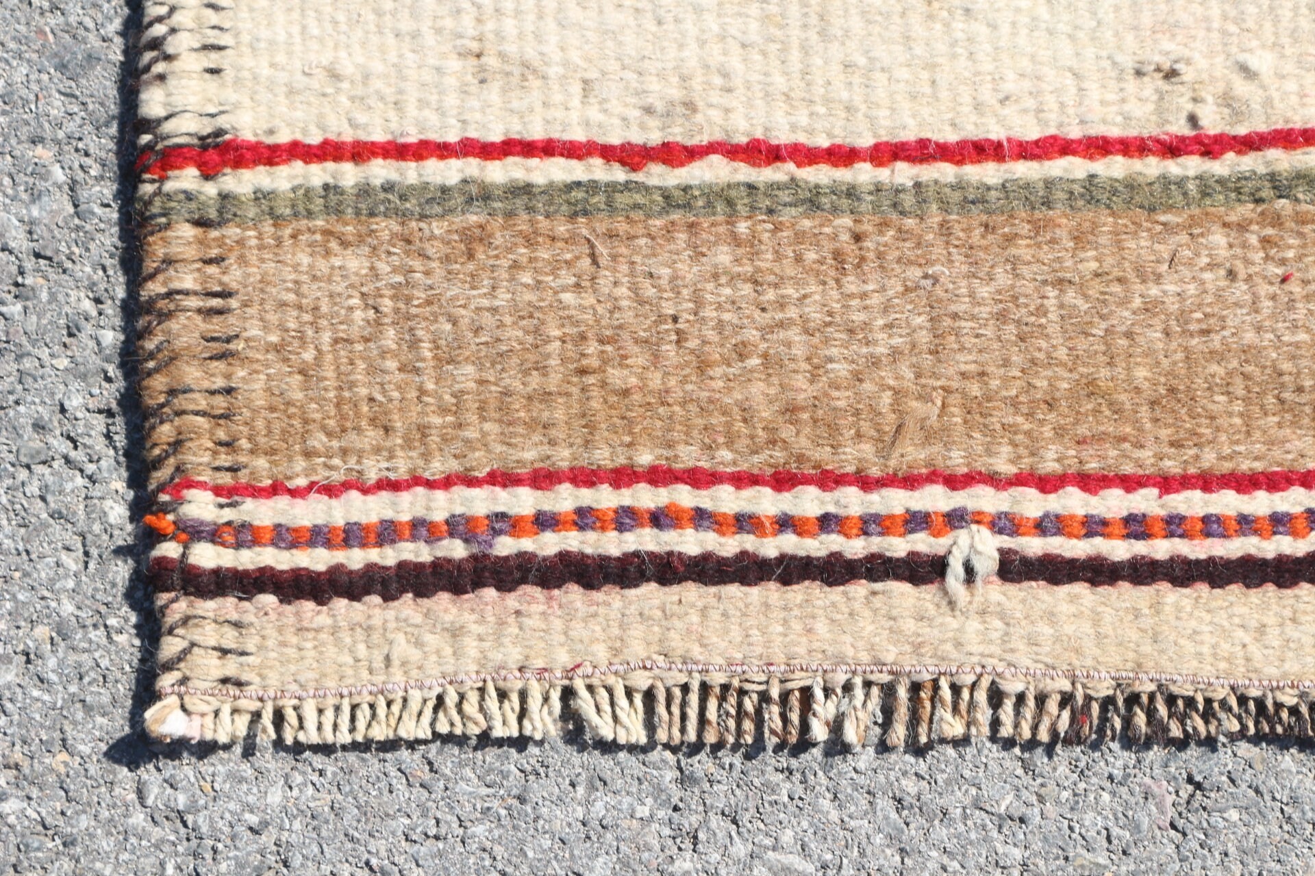 Corridor Rug, Turkish Rug, Kilim, Beige Oushak Rug, Bedroom Rug, Stair Rugs, Rugs for Runner, Cool Rug, 2.8x8.4 ft Runner Rug, Vintage Rug