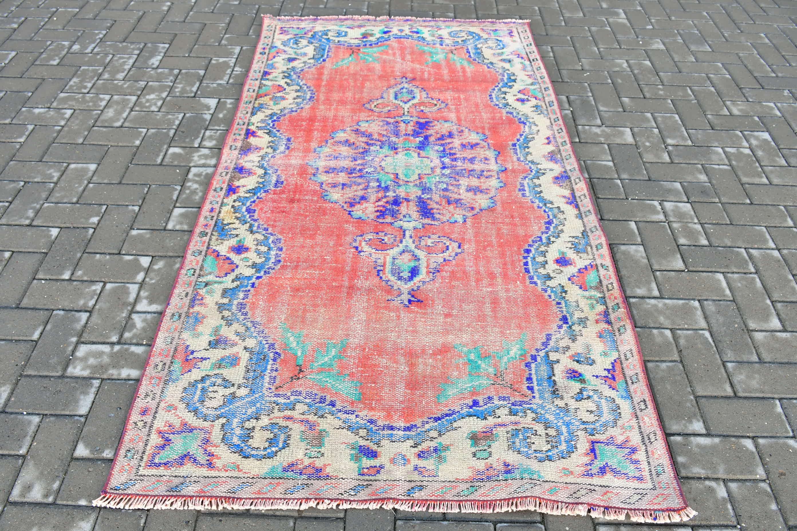 Soluk Halı, Oturma Odası Halısı, Fas Halısı, Çocuk Odası Halıları, Vintage Halılar, Oryantal Halılar, Türk Halısı, 4x7,2 ft Alan Halısı, Kırmızı Fas Halıları