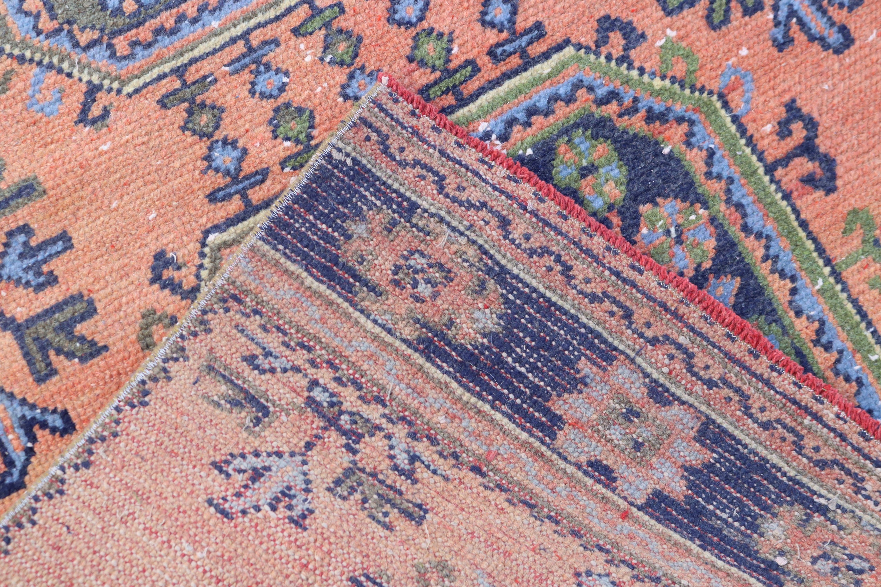 2.9x11.2 ft Runner Halıları, Sanatsal Halı, Modern Halılar, Vintage Halılar, Yer Halıları, Beni Ourain Runner Halıları, Türk Halısı, Turuncu Fas Halısı