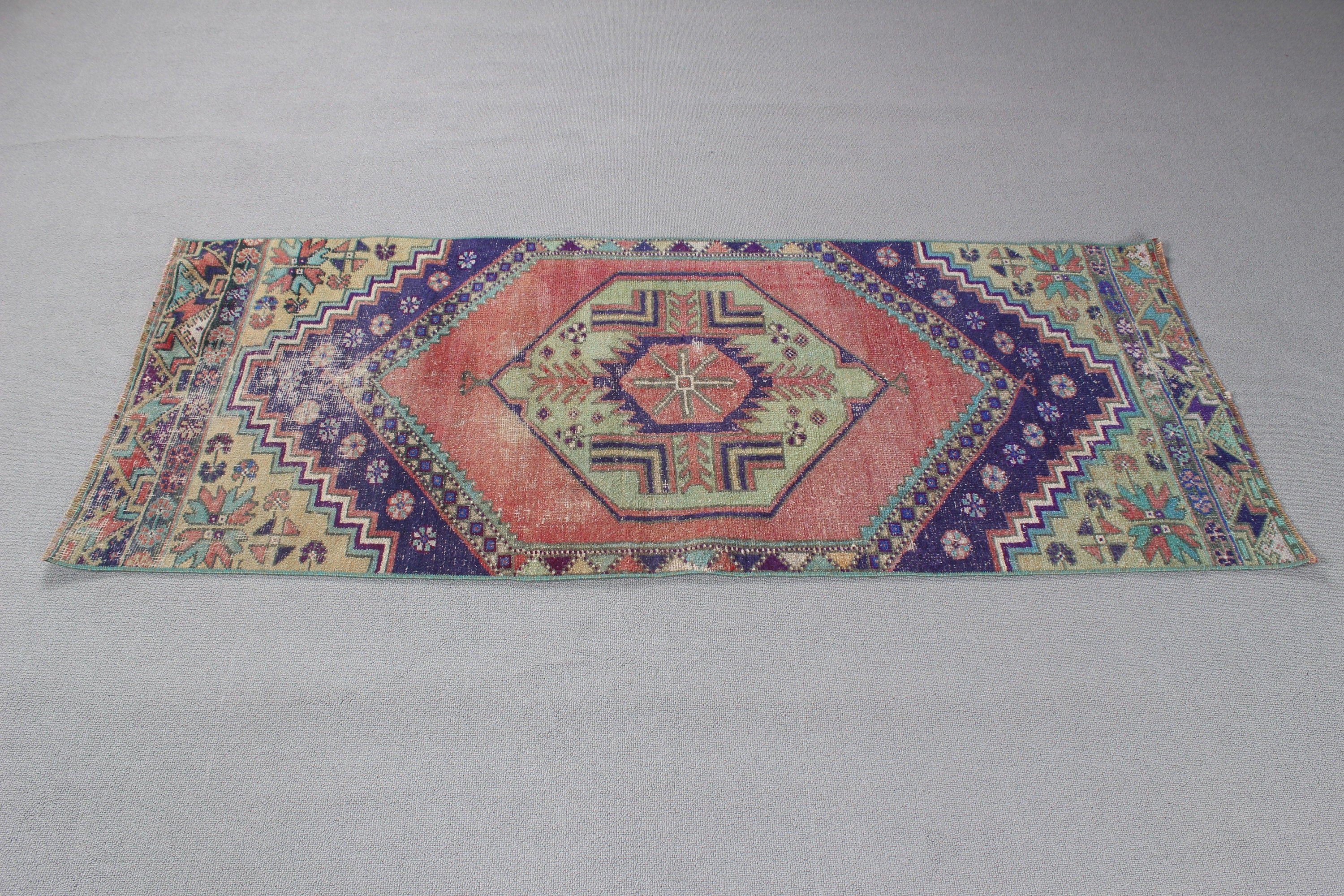 Boho Halı, Koridor Halıları, Vintage Halı, Vintage Yolluk Halıları, Modern Halılar, Türk Halıları, Sanatsal Halılar, Kırmızı Nötr Halılar, 2.2x5.5 ft Yolluk Halısı