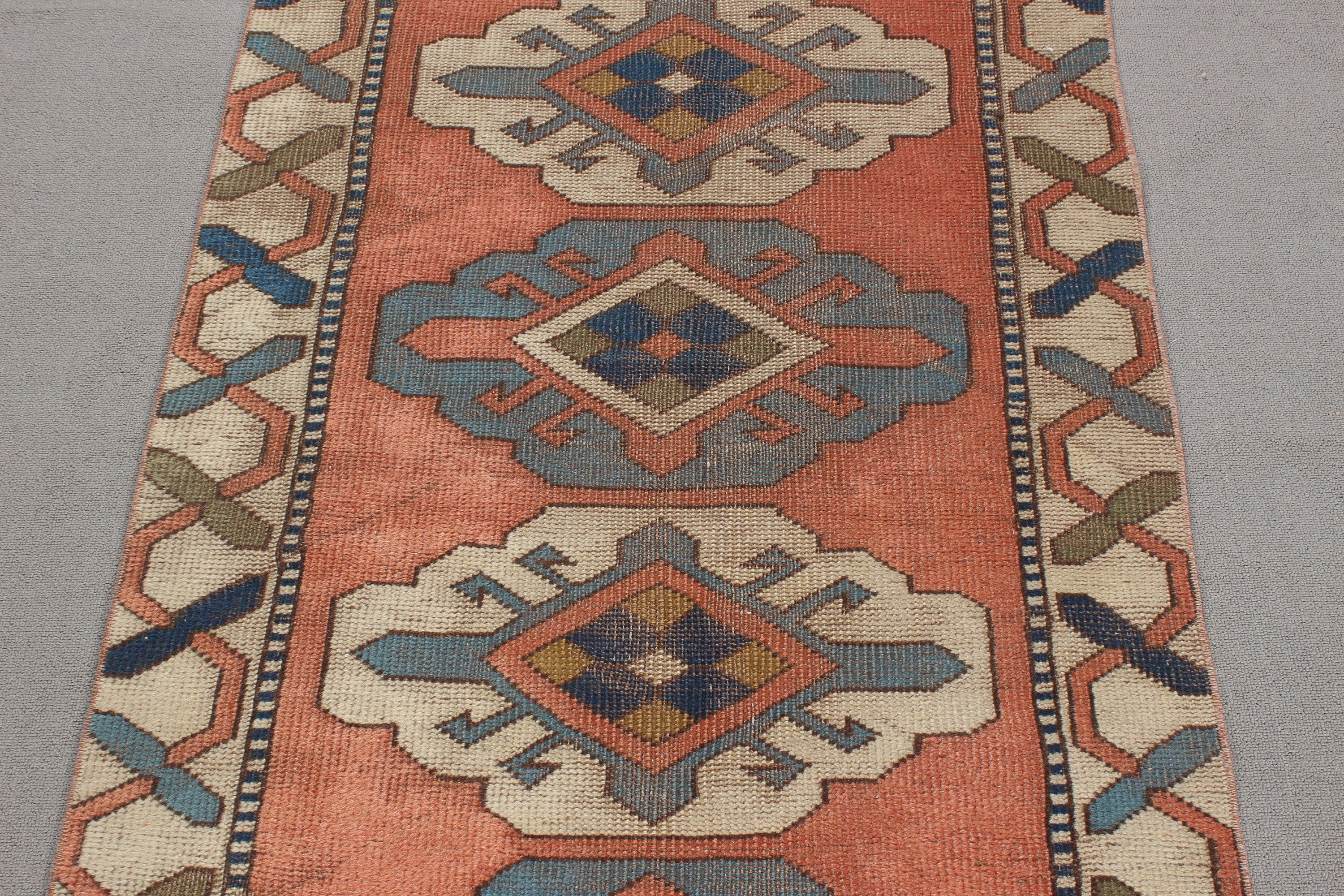 Kırmızı 2.7x7 ft Runner Halısı, Vintage Halı, Türk Halısı, Tribal Halıları, Uzun Koşucu Halıları, Mutfak Halıları, Modern Halı, Koridor Halıları