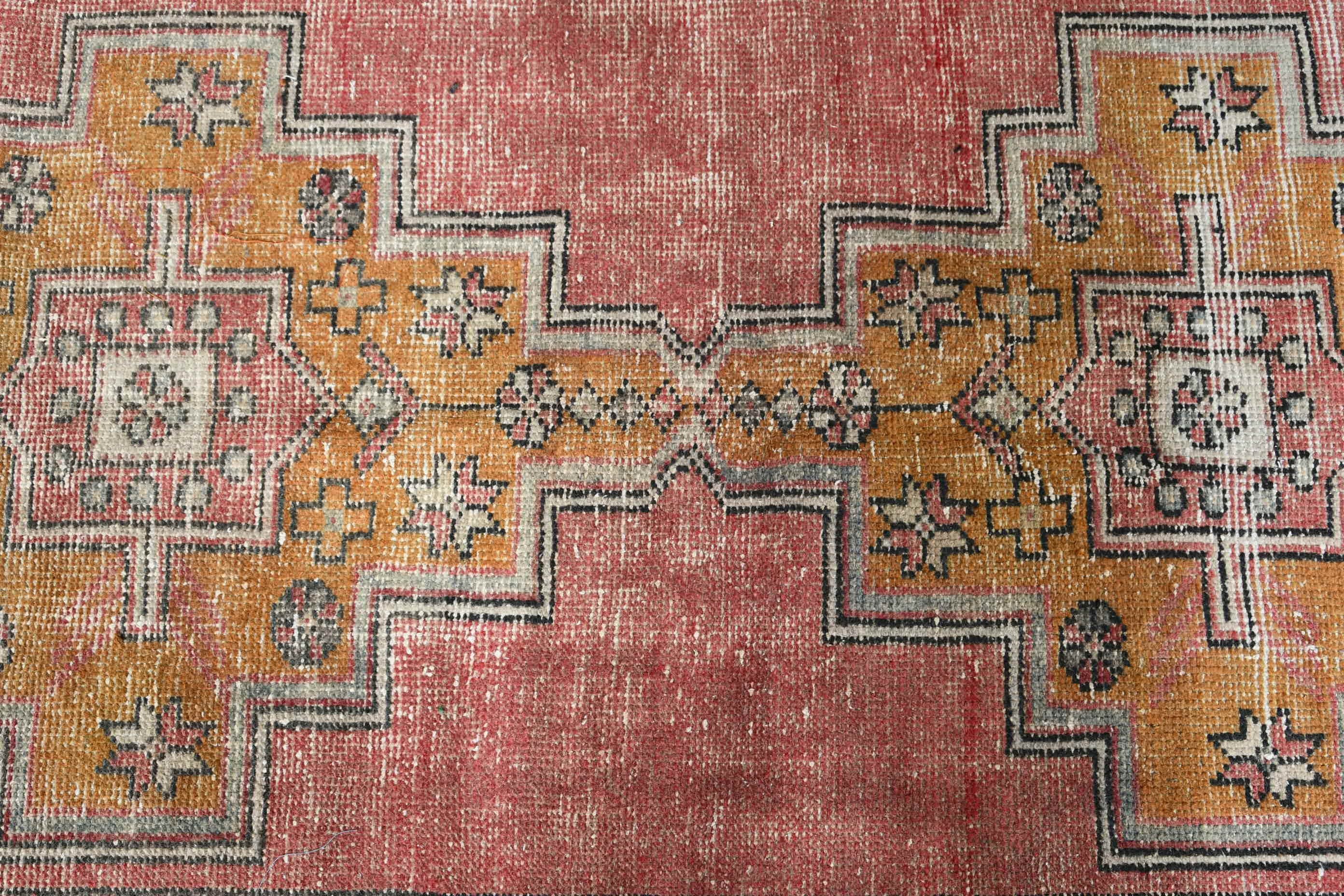 Ev Dekorasyonu Halısı, Vintage Halılar, Oushak Halısı, Oturma Odası Halıları, Türk Halısı, Mutfak Halıları, 3,9x8,3 ft Alan Halısı, Tribal Halısı, Turuncu Oushak Halıları