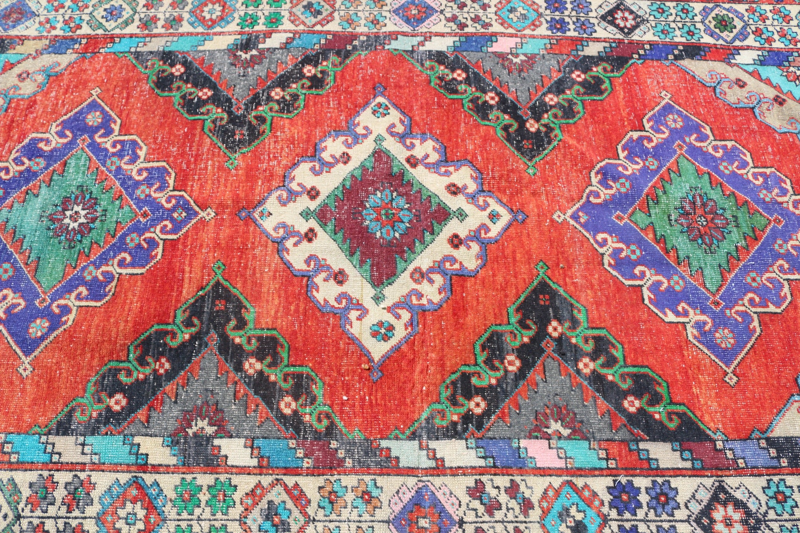 Pale Rugs, Rugs for Stair, Moroccan Rug, 5x13 ft Runner Rugs, Vintage Rug, Red Wool Rug, Kitchen Rug, Turkish Rug, Cool Rug, Hallway Rug