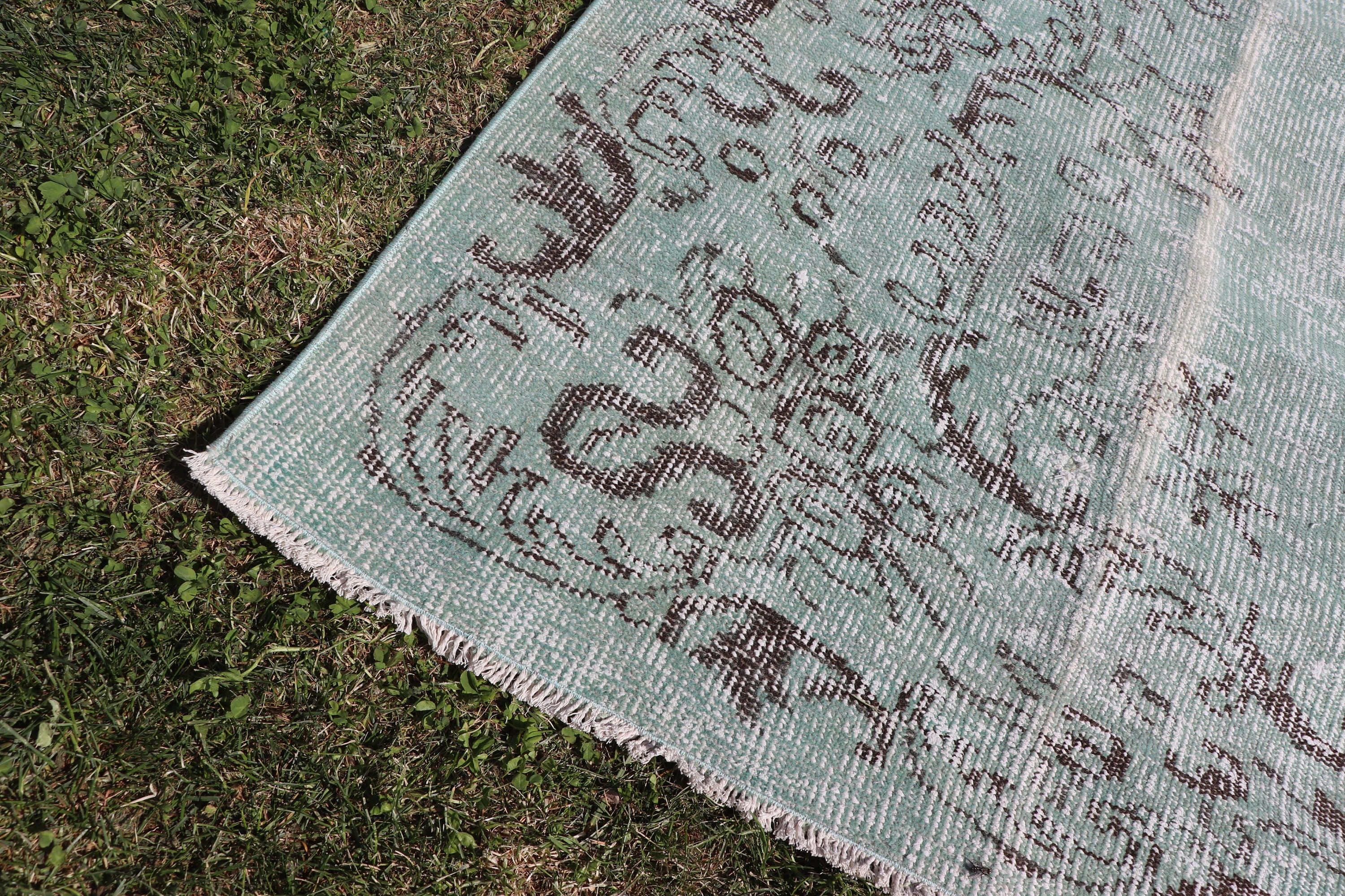 Bedroom Rugs, Boho Rugs, Turkish Rug, Green Statement Rug, Large Oushak Rug, Vintage Rug, Rugs for Bedroom, Modern Rug, 5x9 ft Large Rugs