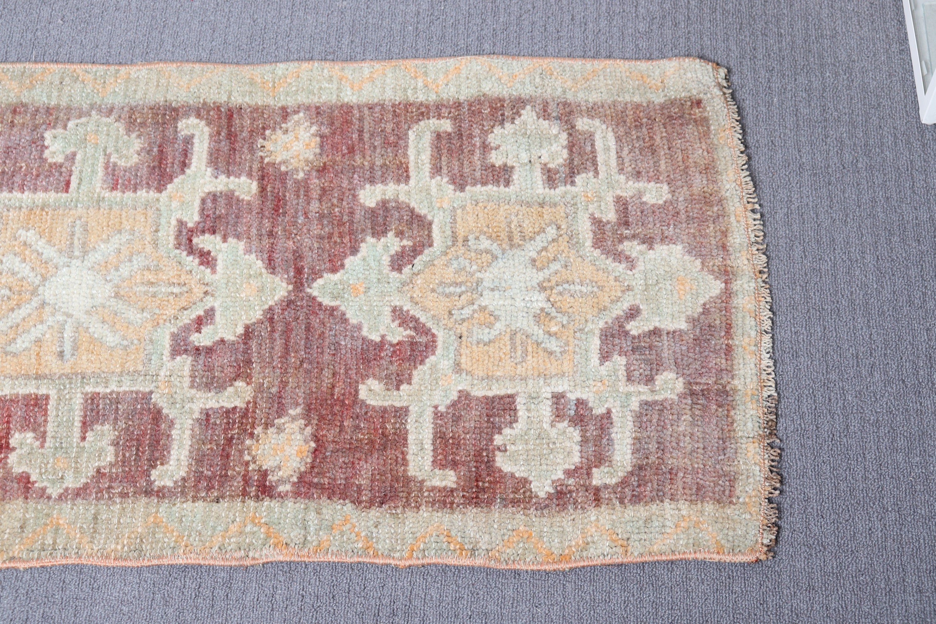 1.4x2.4 ft Küçük Halı, Banyo Halısı, Yeşil Fas Halıları, Oryantal Halı, Vintage Halılar, Dış Mekan Halısı, Türk Halıları, Yün Halı, Duvara Asılı Halılar